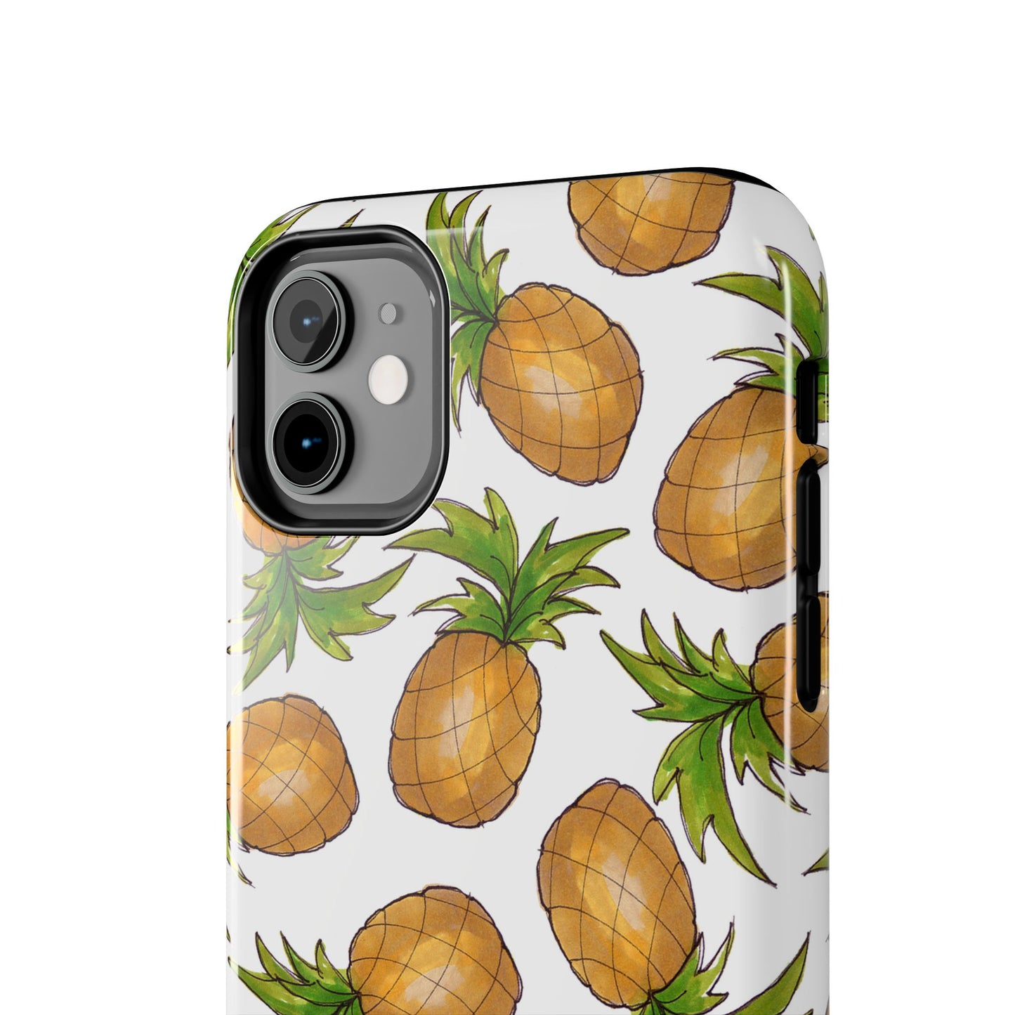 Pineapple Toss White Phone Case