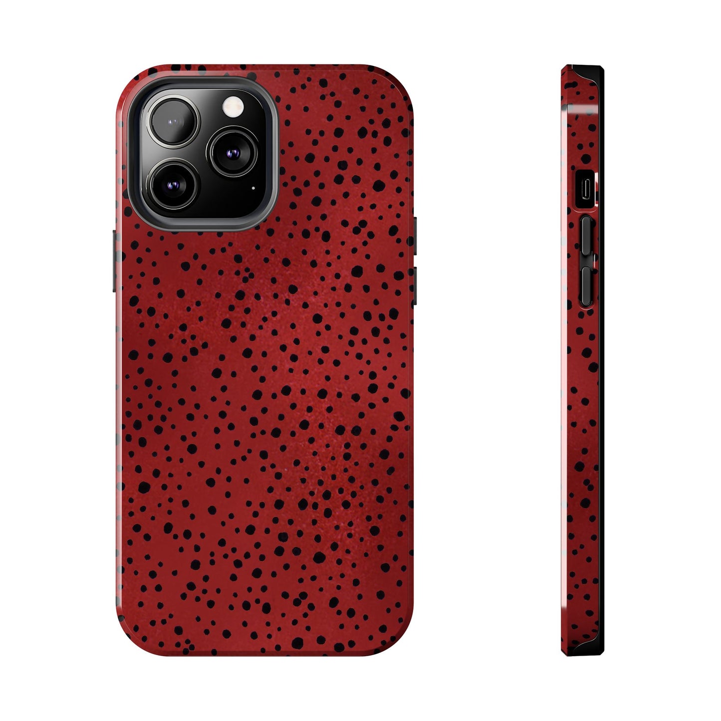 Pepper Dots Red / Black Phone Case