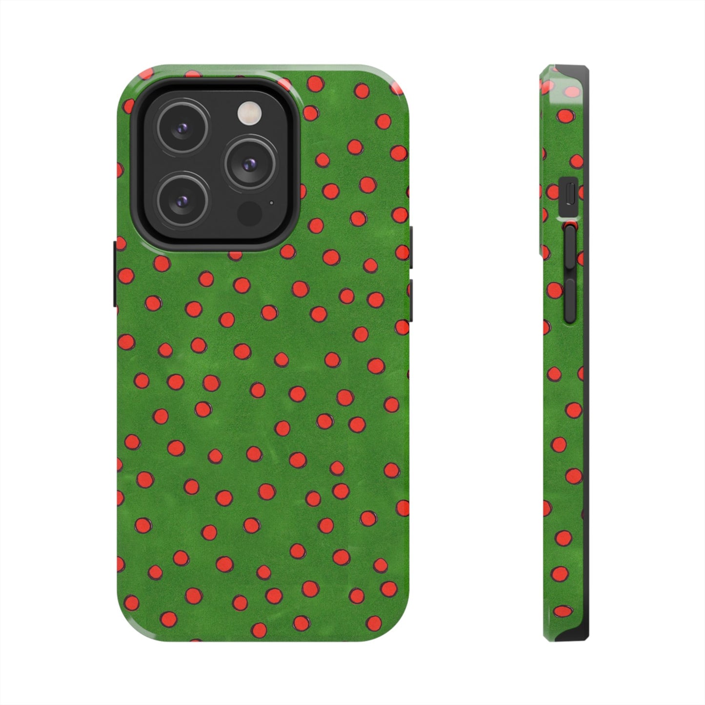 Dinky Dots Green / Red Phone Case