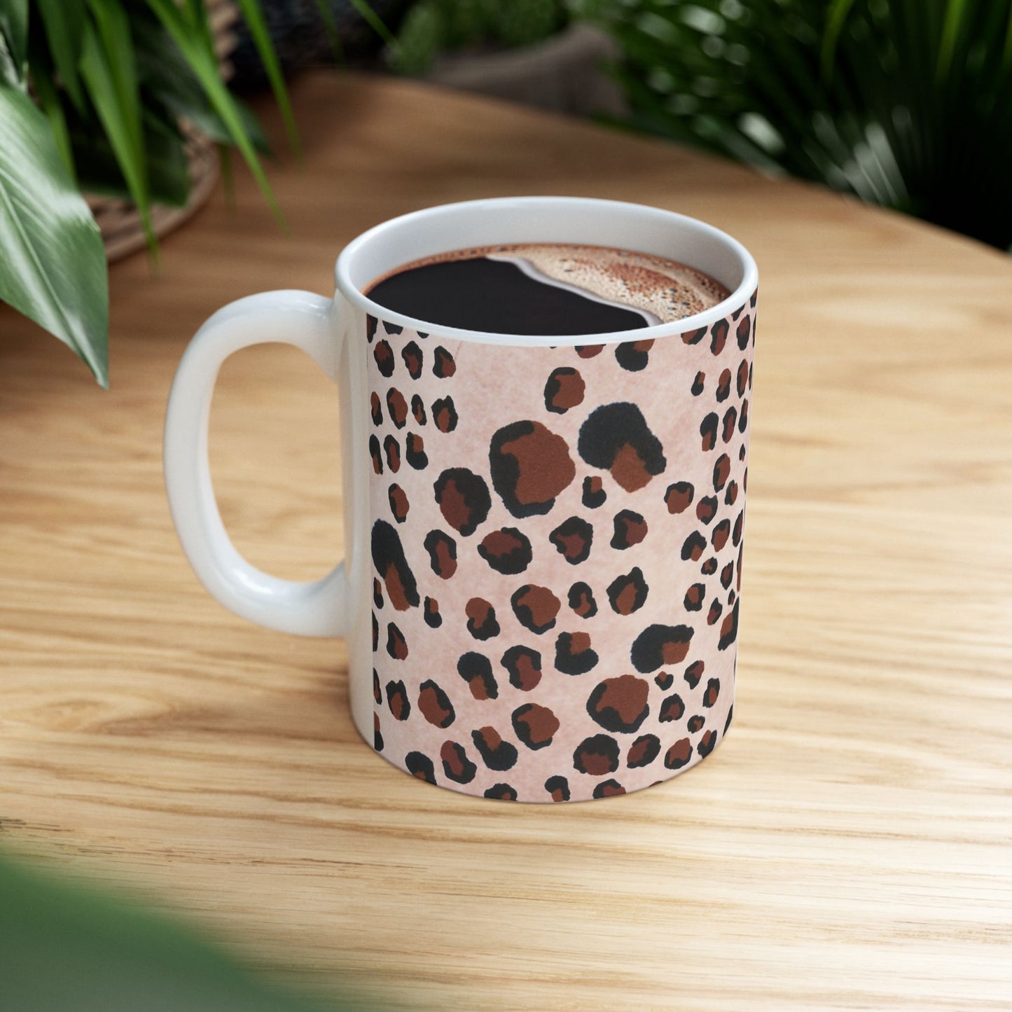 Leopard Light Pink Cup