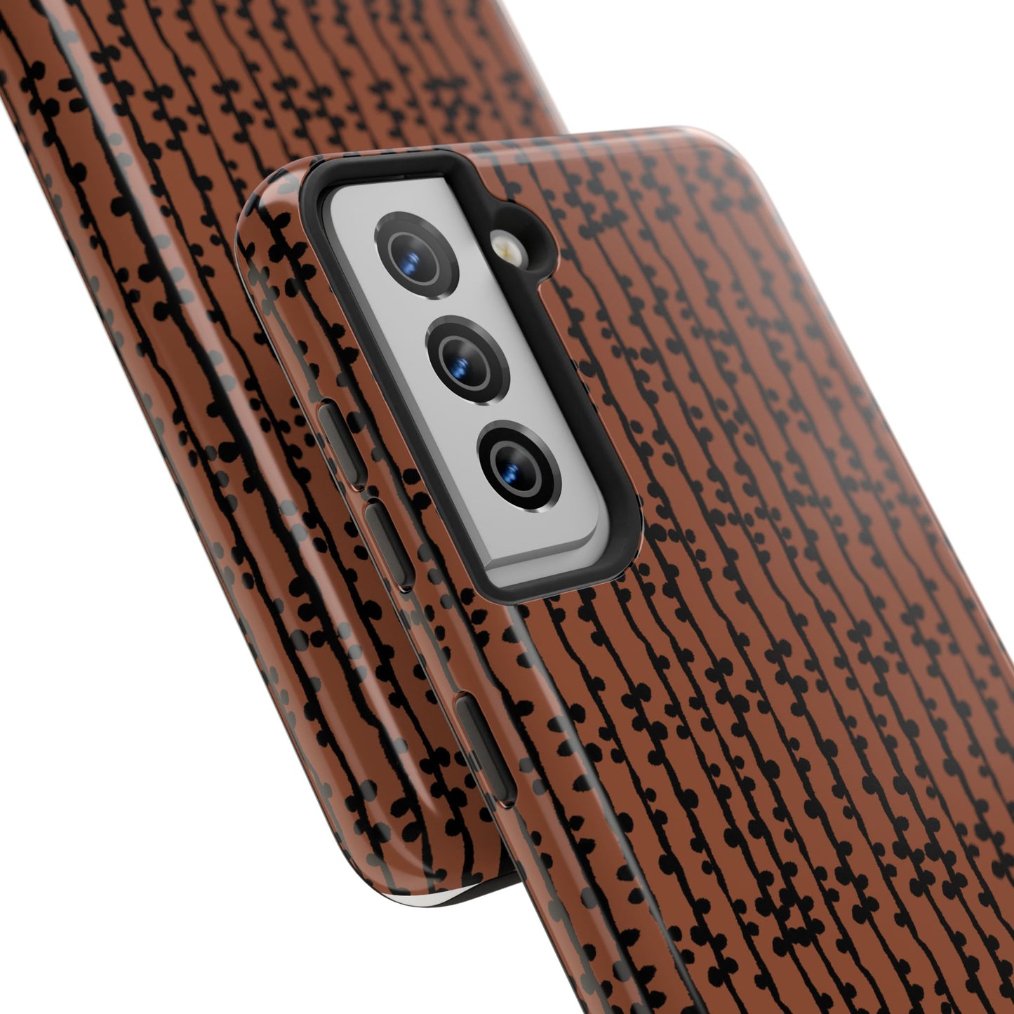 Loopy Stripe Brown Phone Case