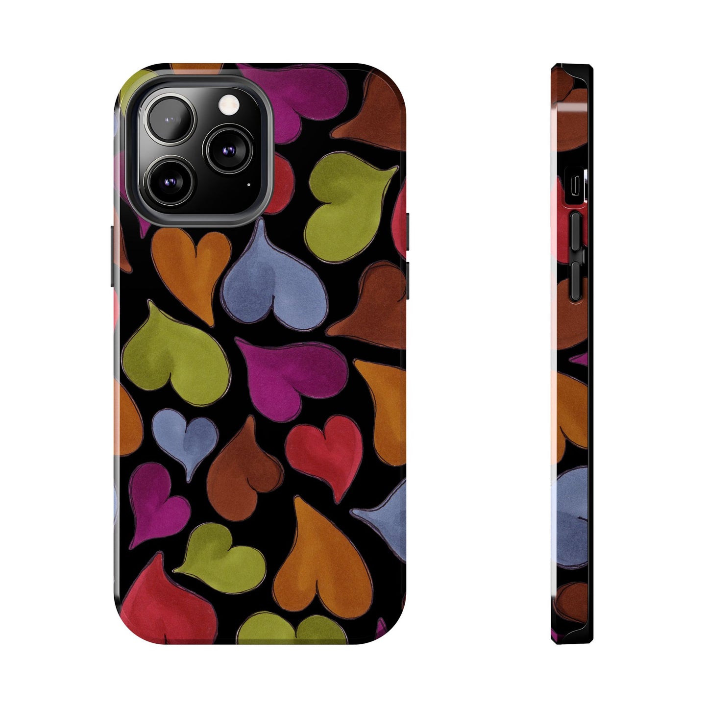Big Hearted Black Phone Case