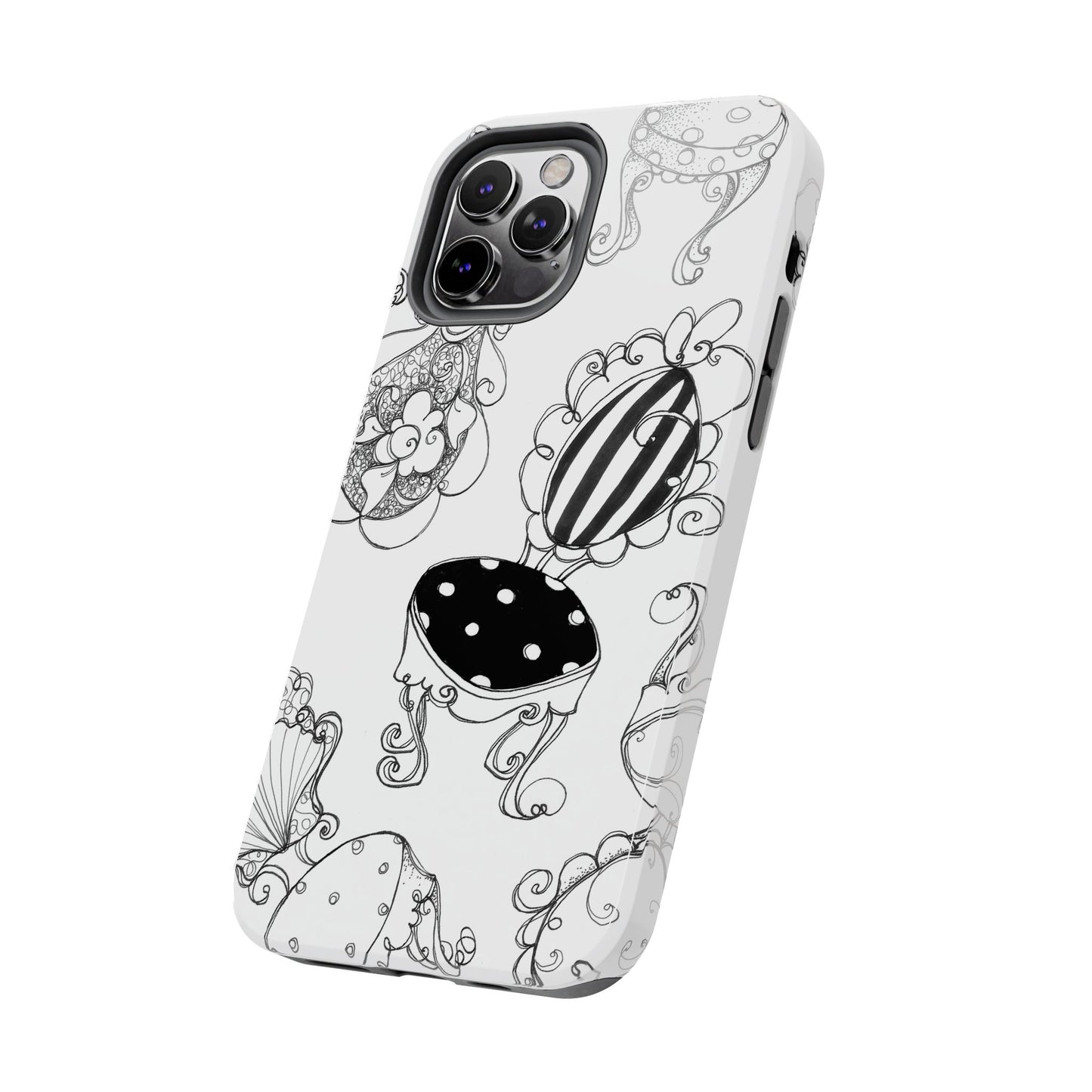 Bistro Chairs White Phone Case
