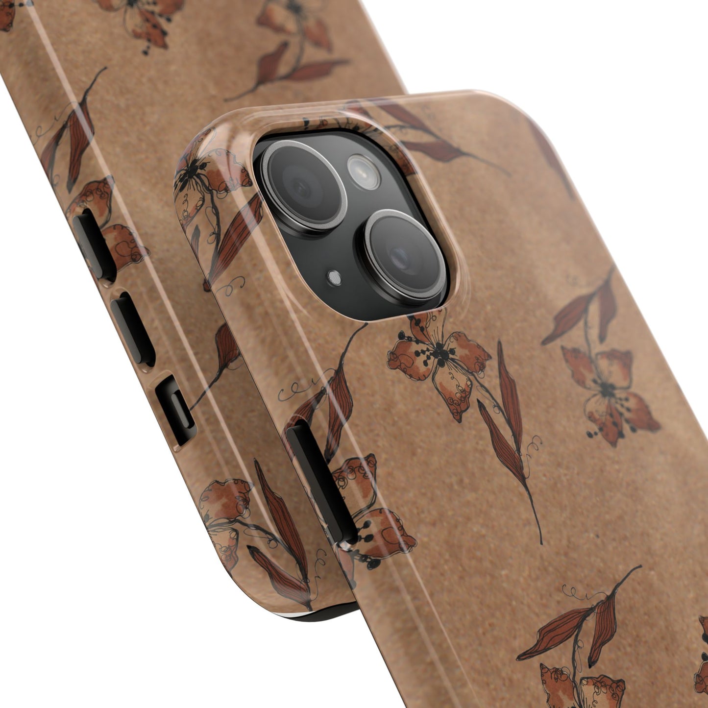 Brown Buds Phone Case