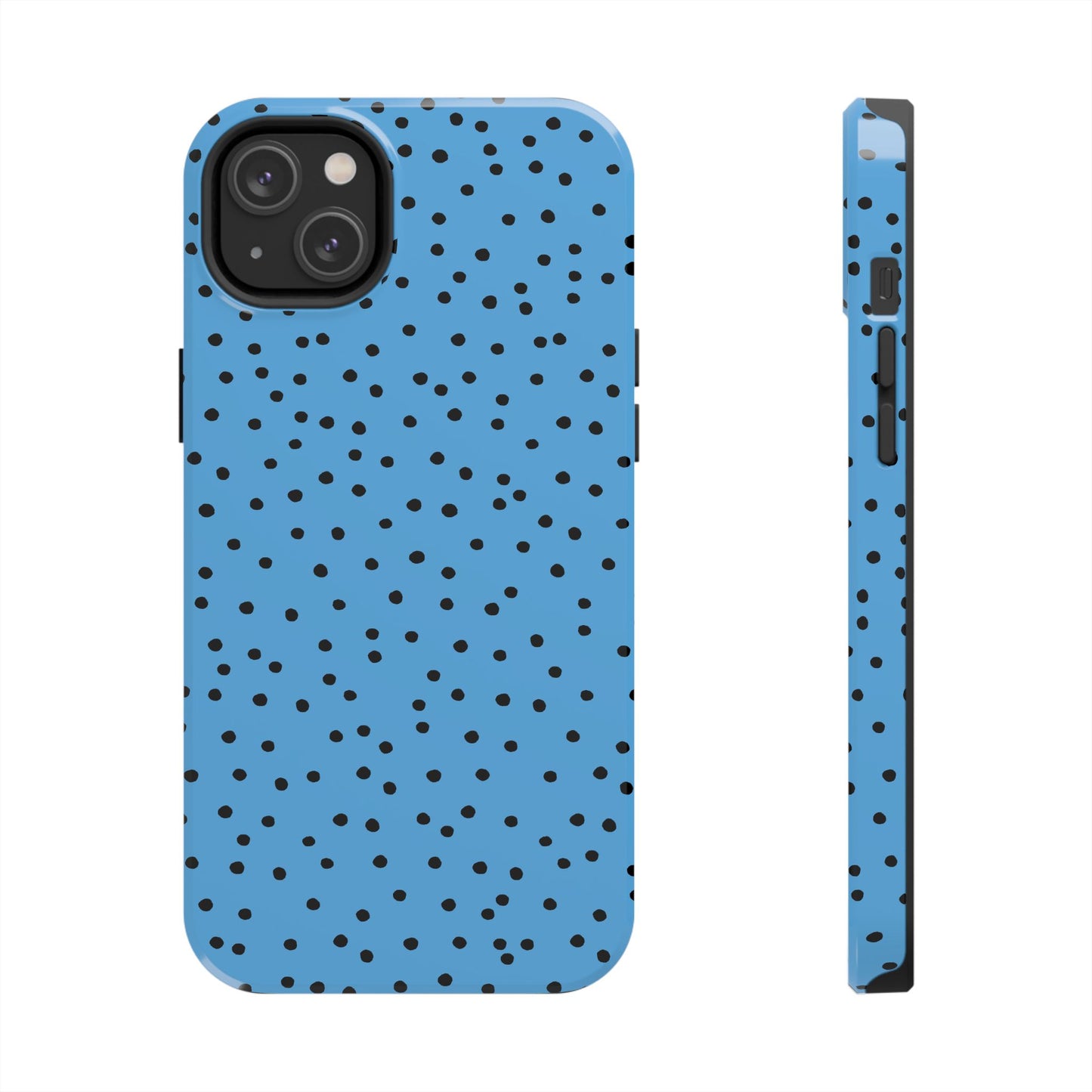 Dinky Dots Turquoise / Black Phone Case