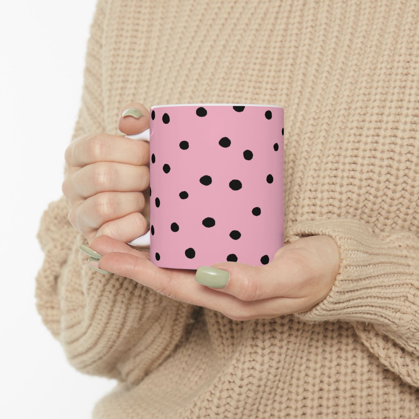 Dinky Dots Pink / Black Cup