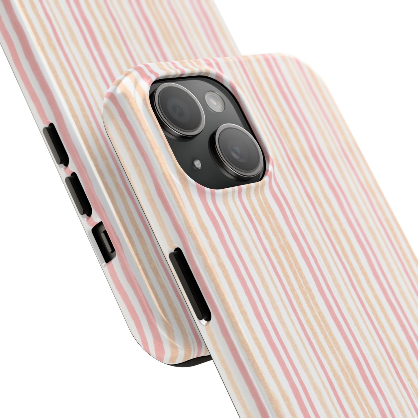 Tri Stripe Peach Phone Case