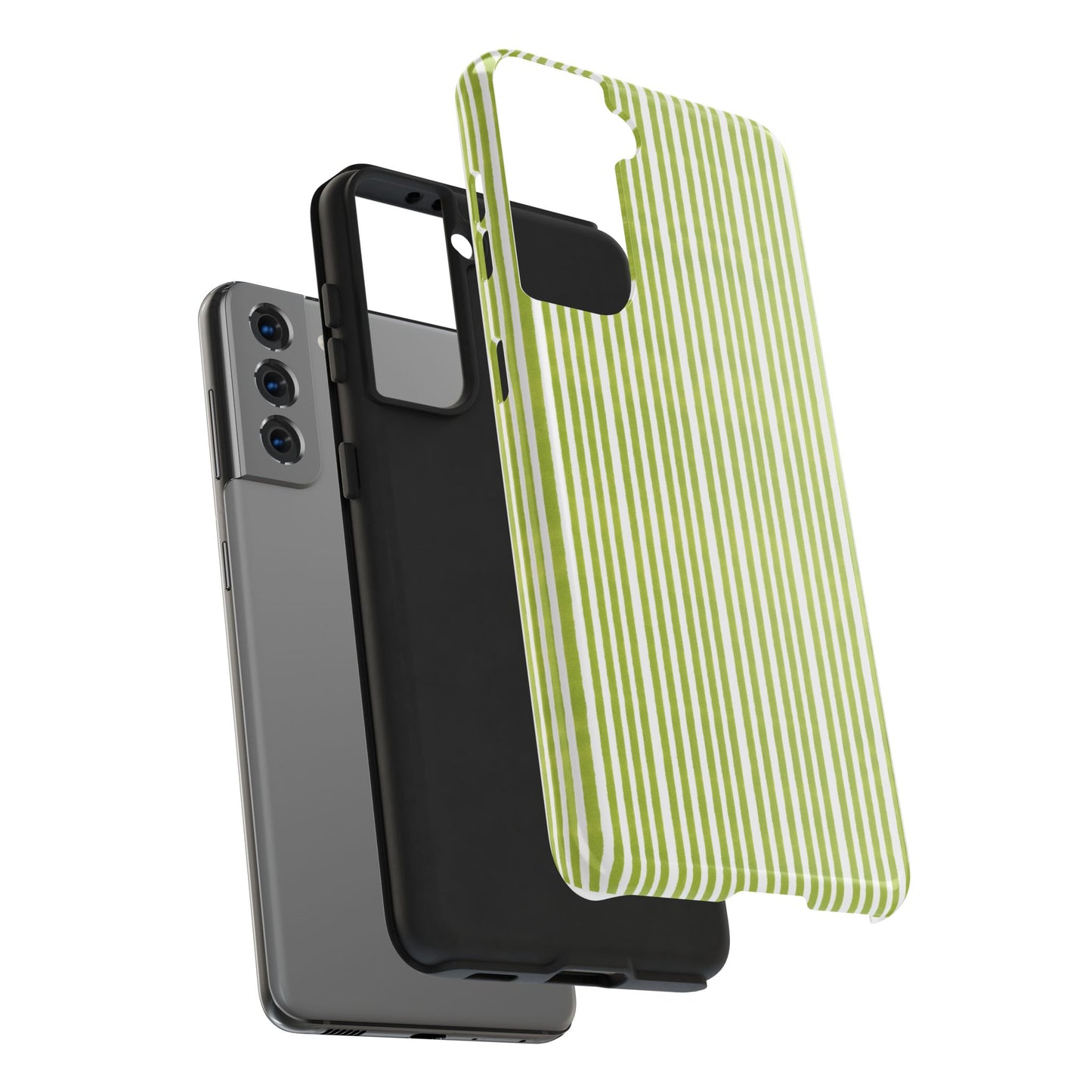 Lazy Stripe Lime Phone Case