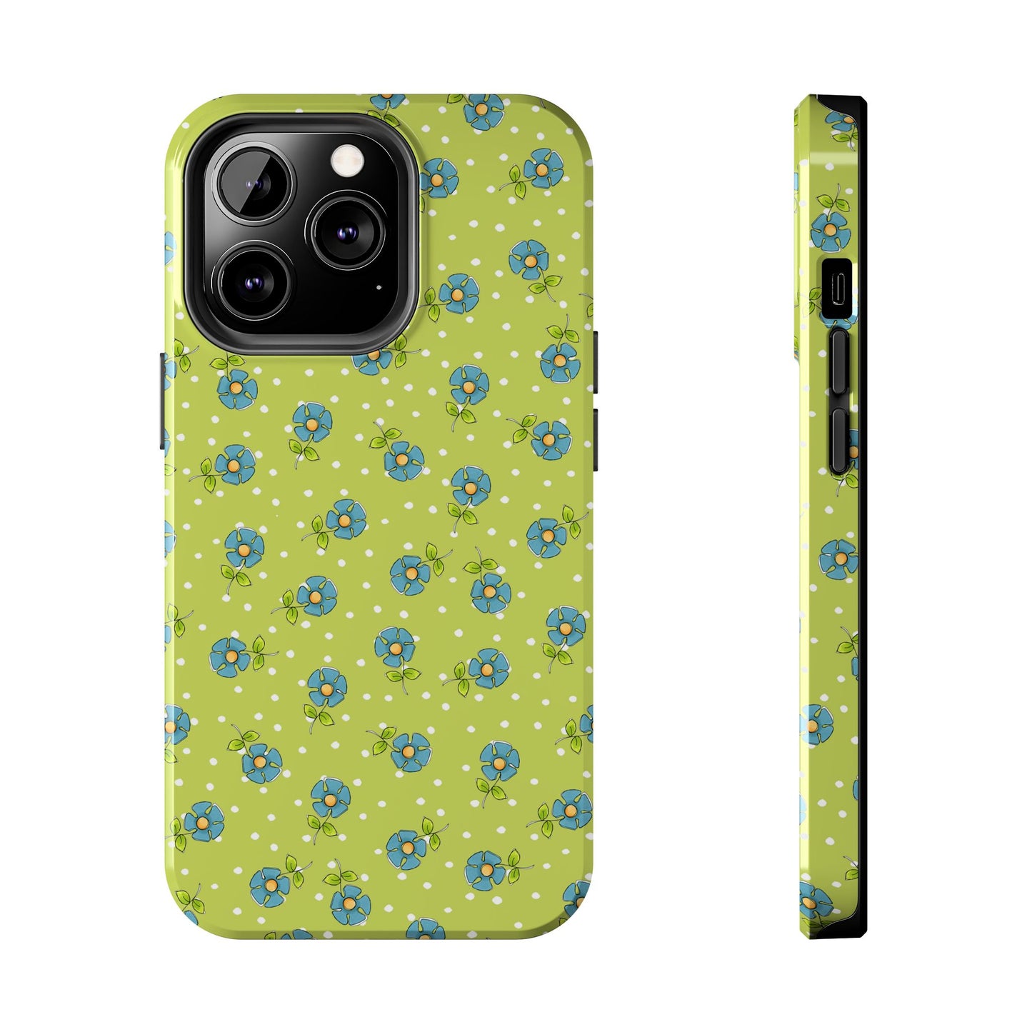 Daisy Dots Green Phone Case