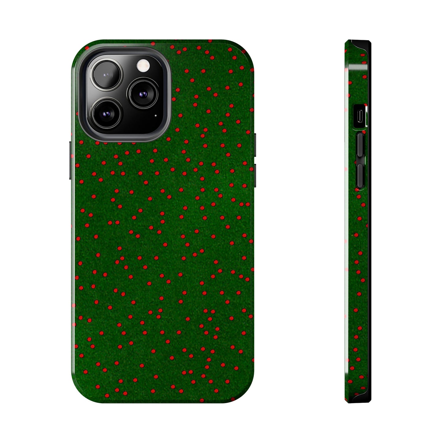 Happy Dots Green / Red Phone Case