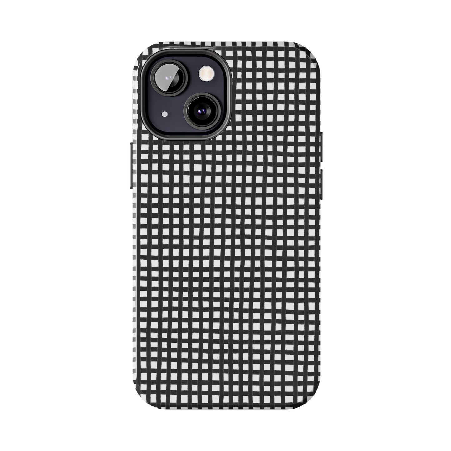 Chipper Check Black / White Phone Case