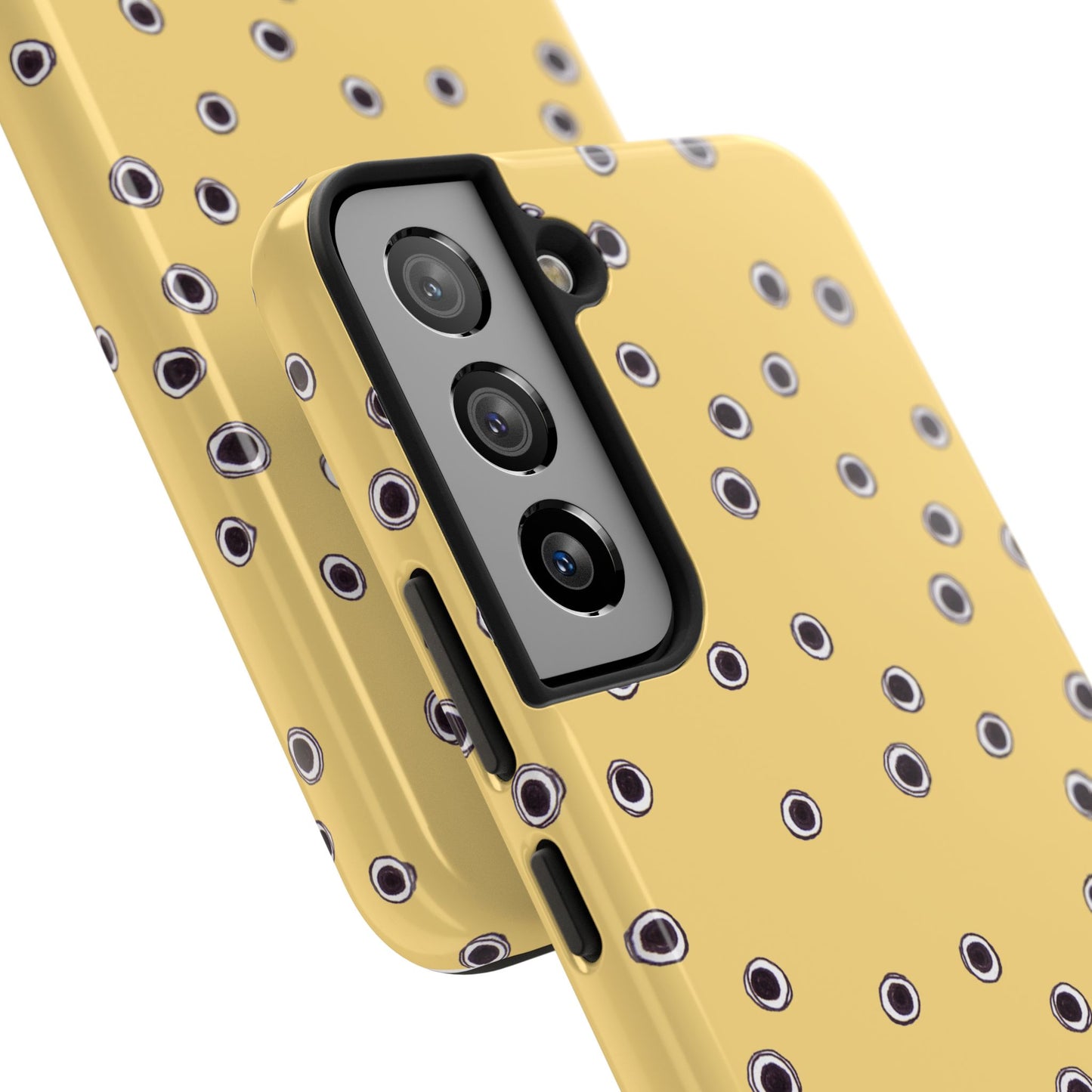 Halo Dots Yellow Phone Case