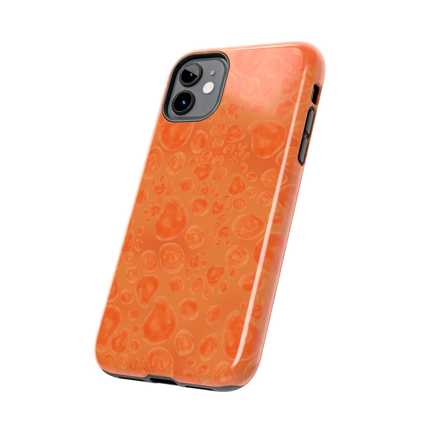Paw Dots Orange Phone Case
