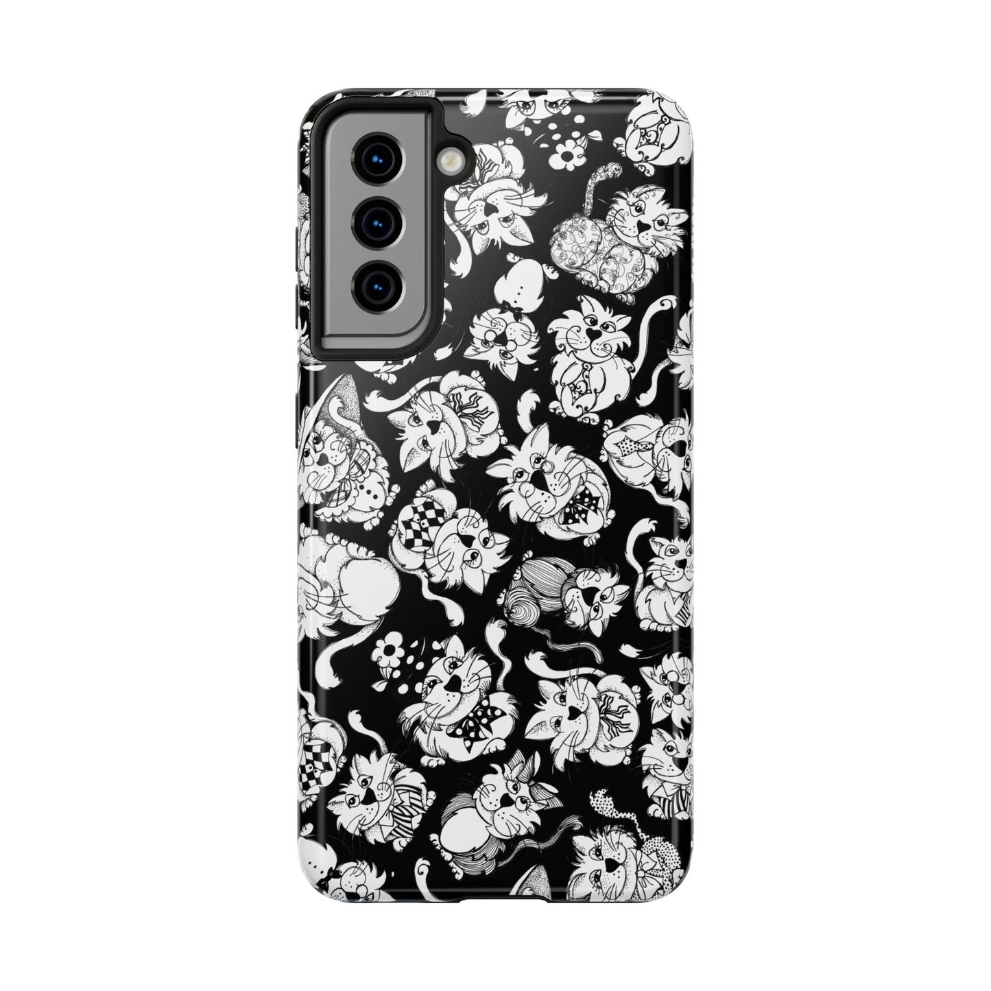 So Kitties Tossed Black Phone Case