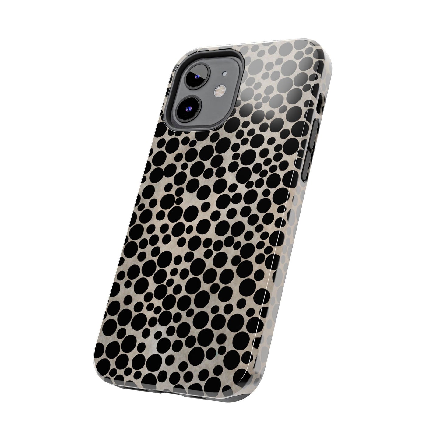 Felt Dots Silver Phone Case