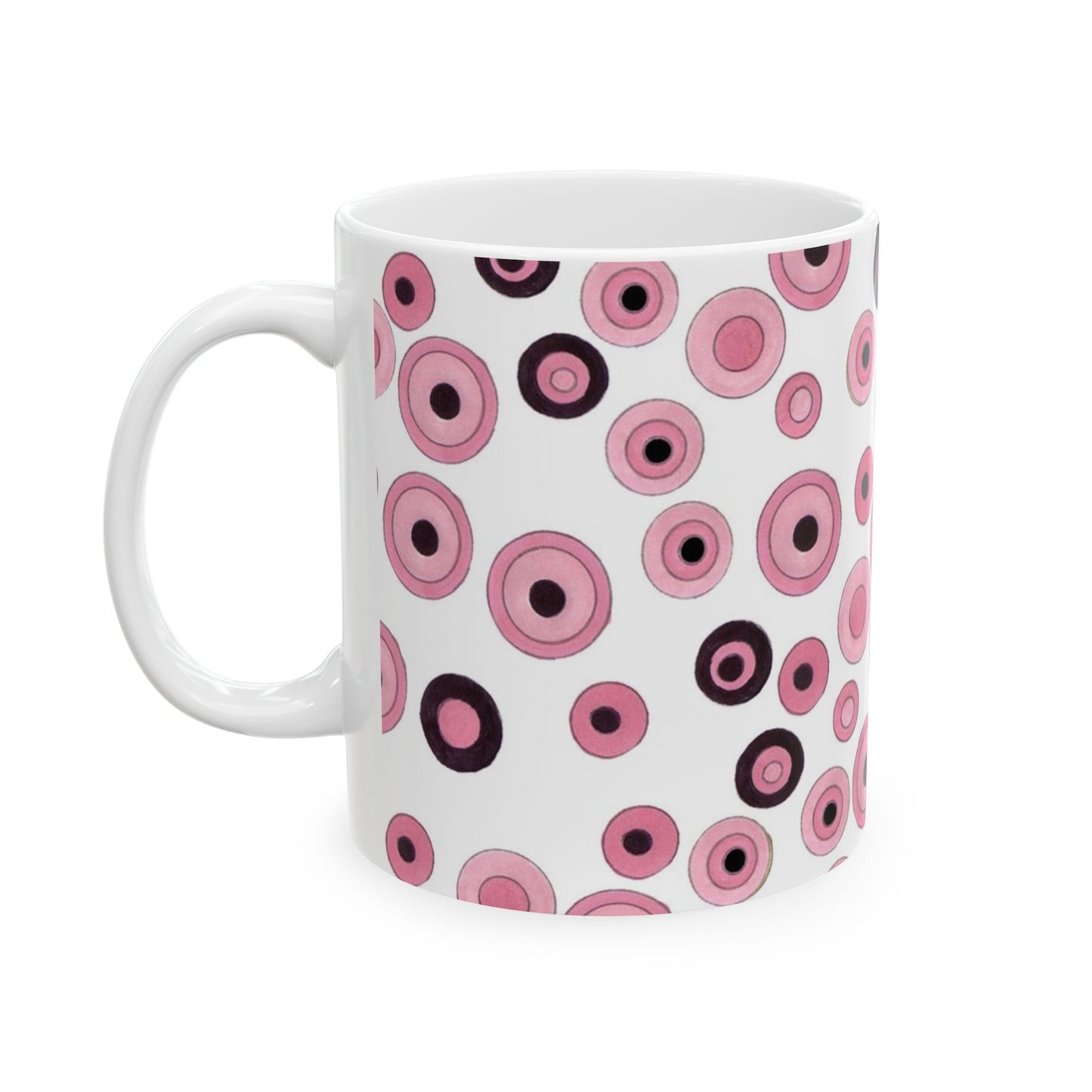 Pink / Black Circles Cup