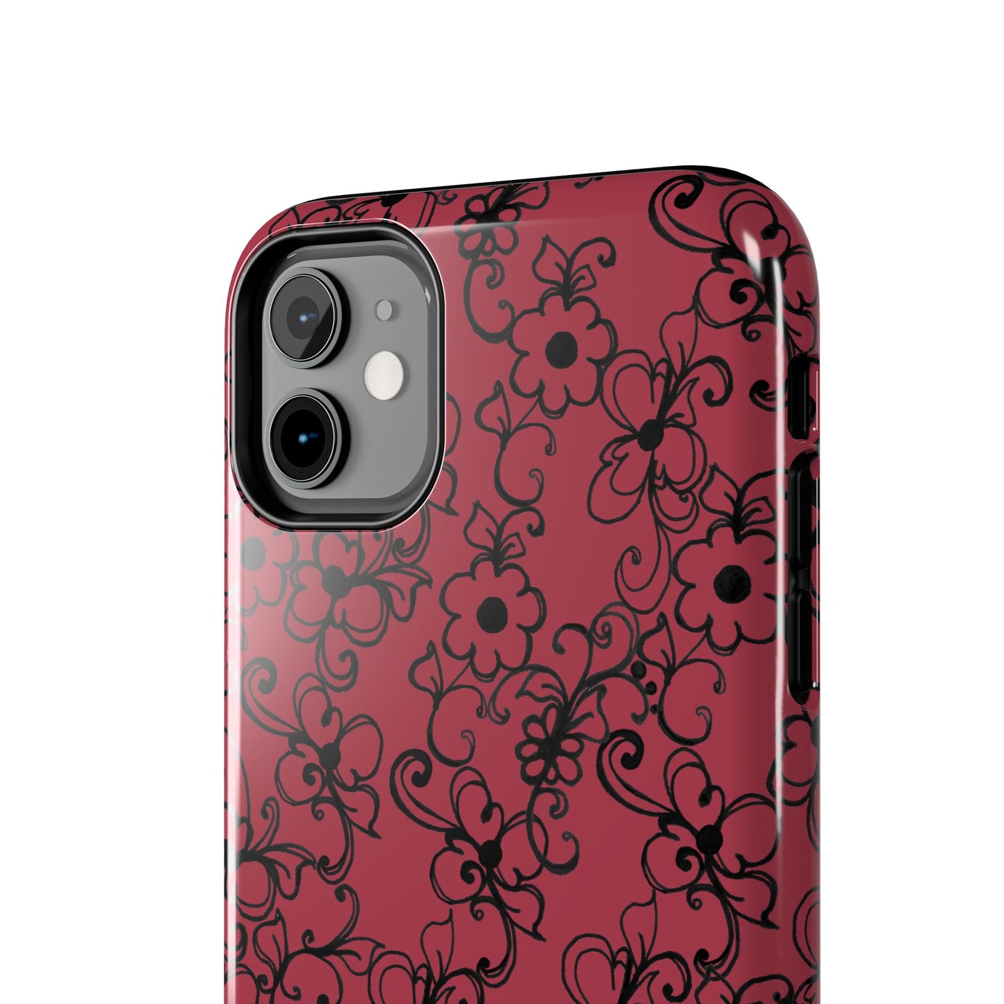 Daisy Jungle Red Phone Case