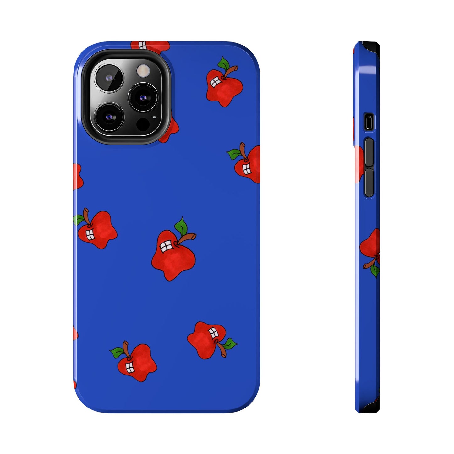 Flying Apples Blue Phone Case
