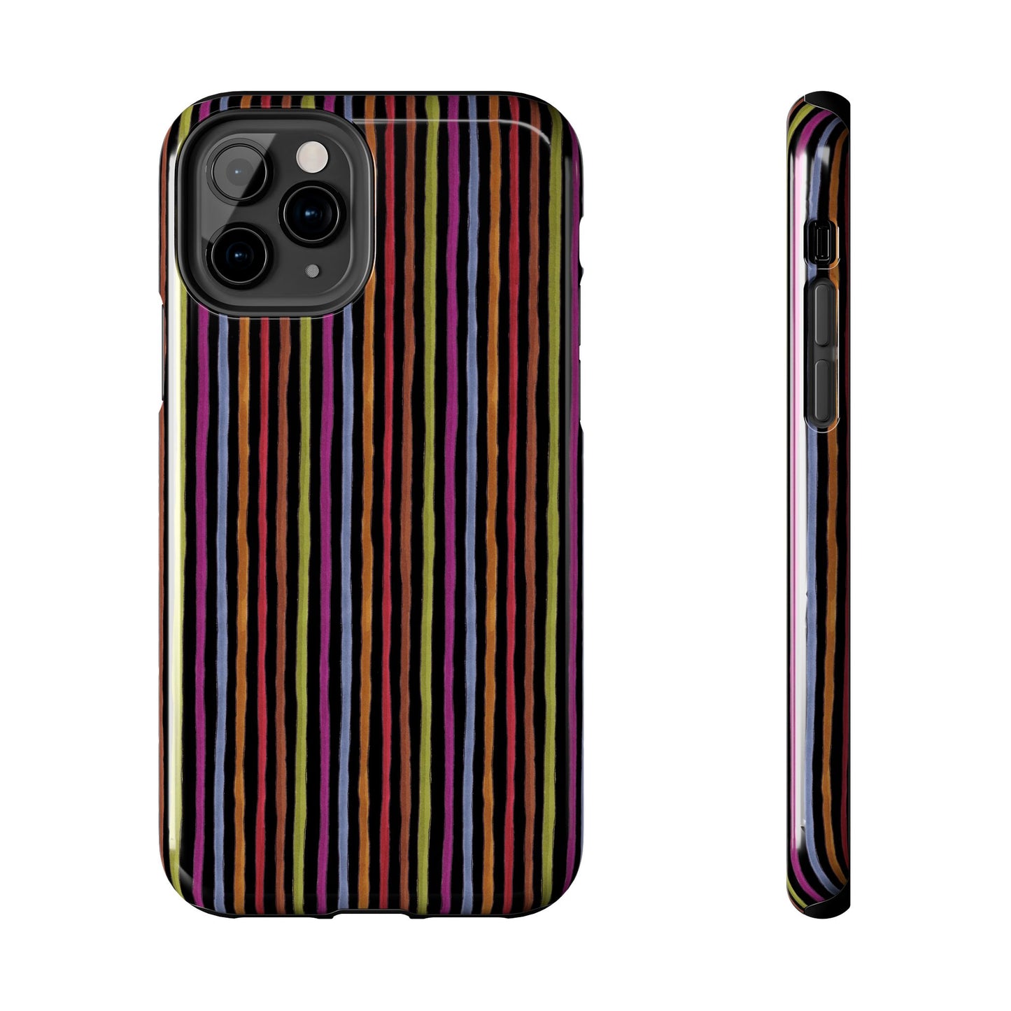 Stripe Black Phone Case