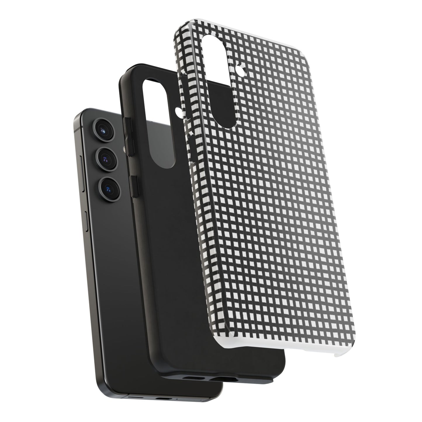 Chipper Check Black / White Phone Case