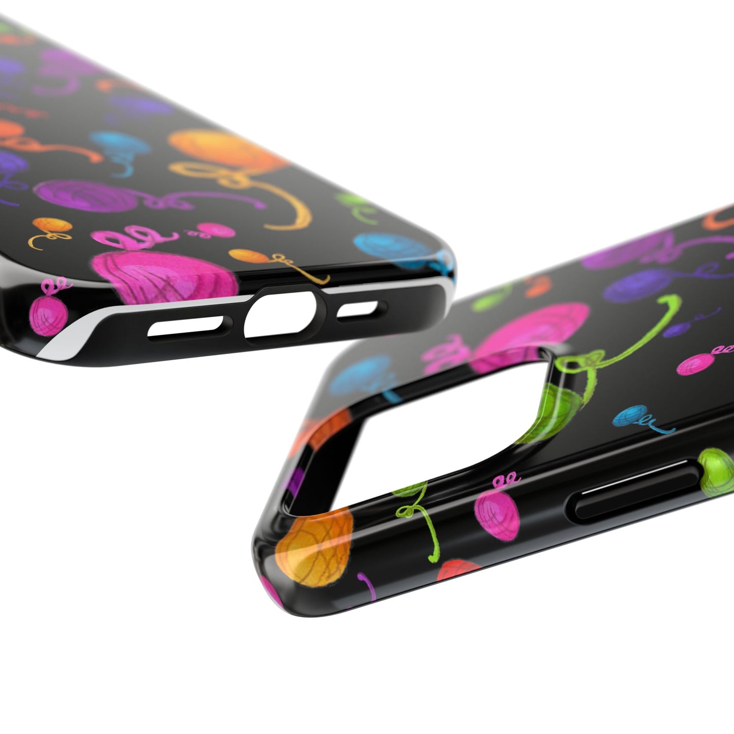 Yarniverse Black Phone Case