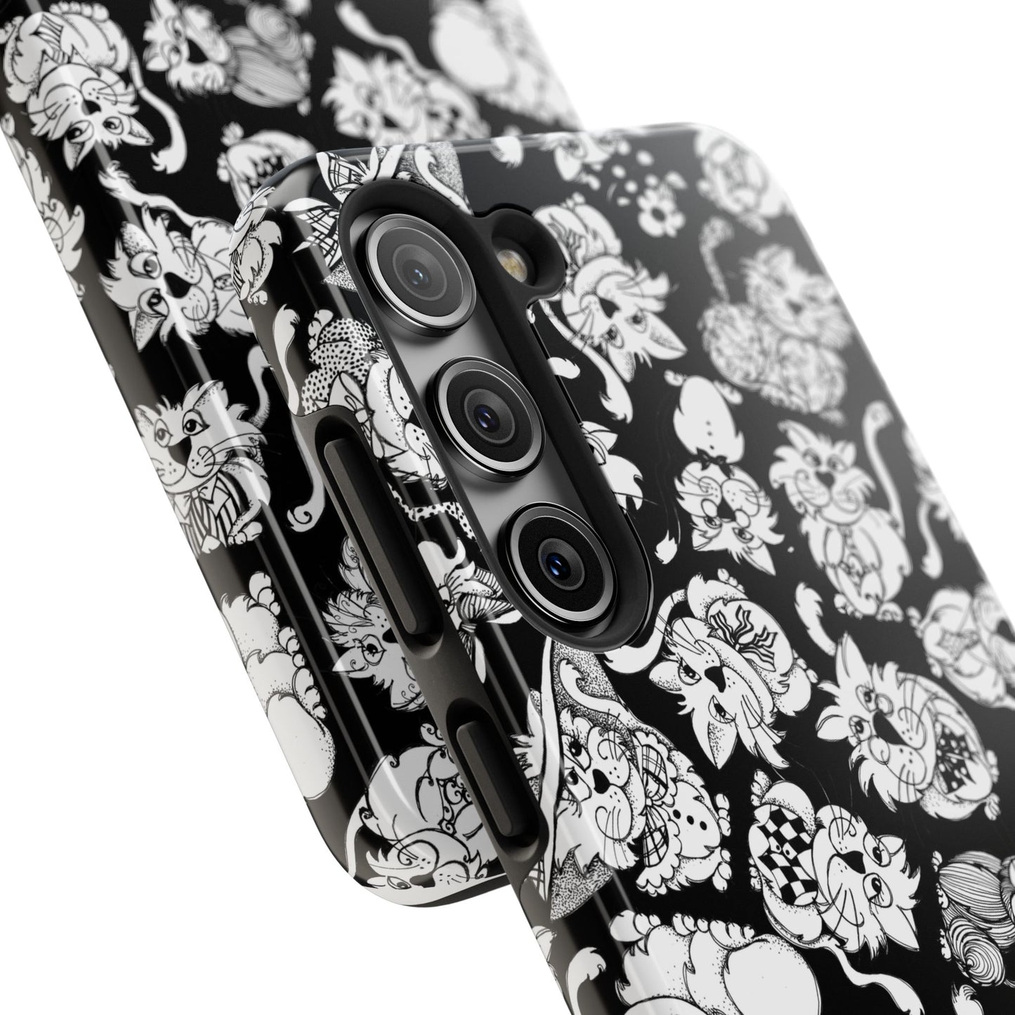 So Kitties Tossed Black Phone Case