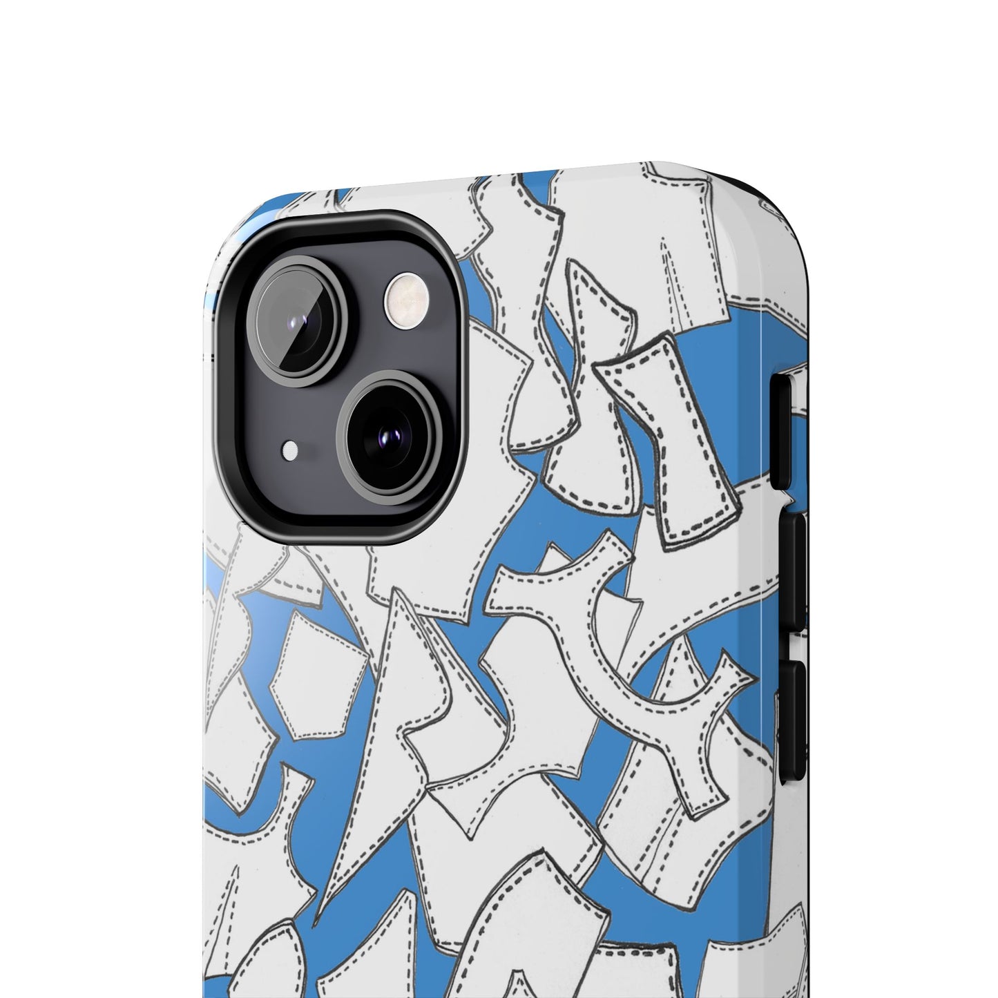 Pattern Pieces Turquoise Phone Case