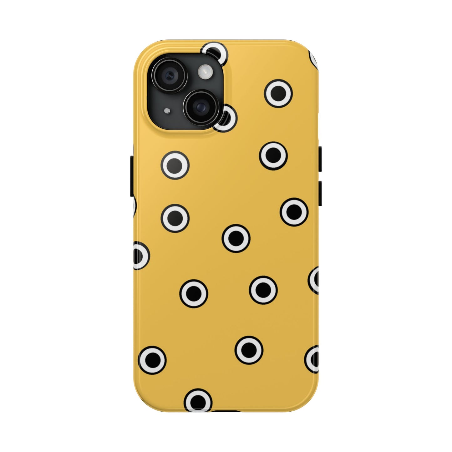 CD Dots Yellow / Black Phone Case