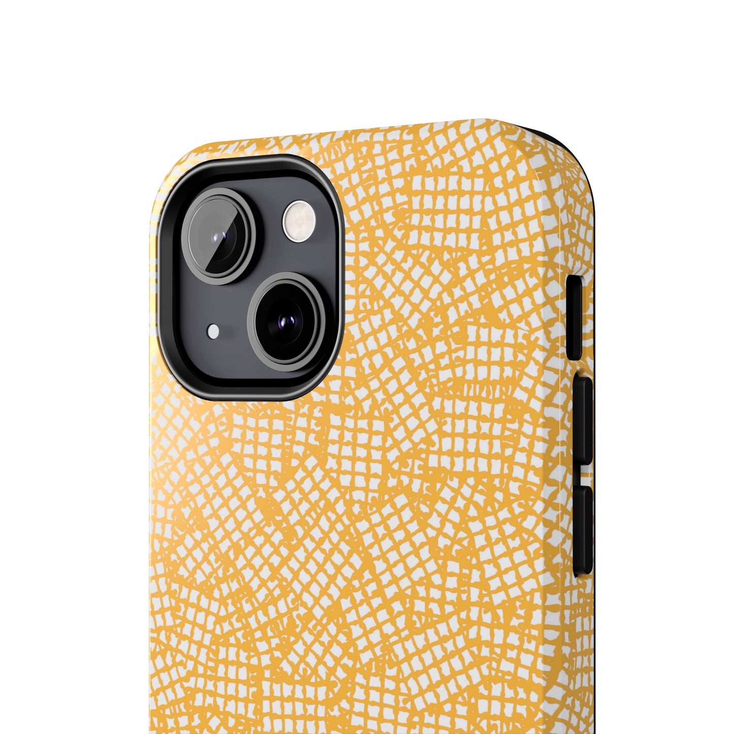 Check Patch Small Yellow Phone Case