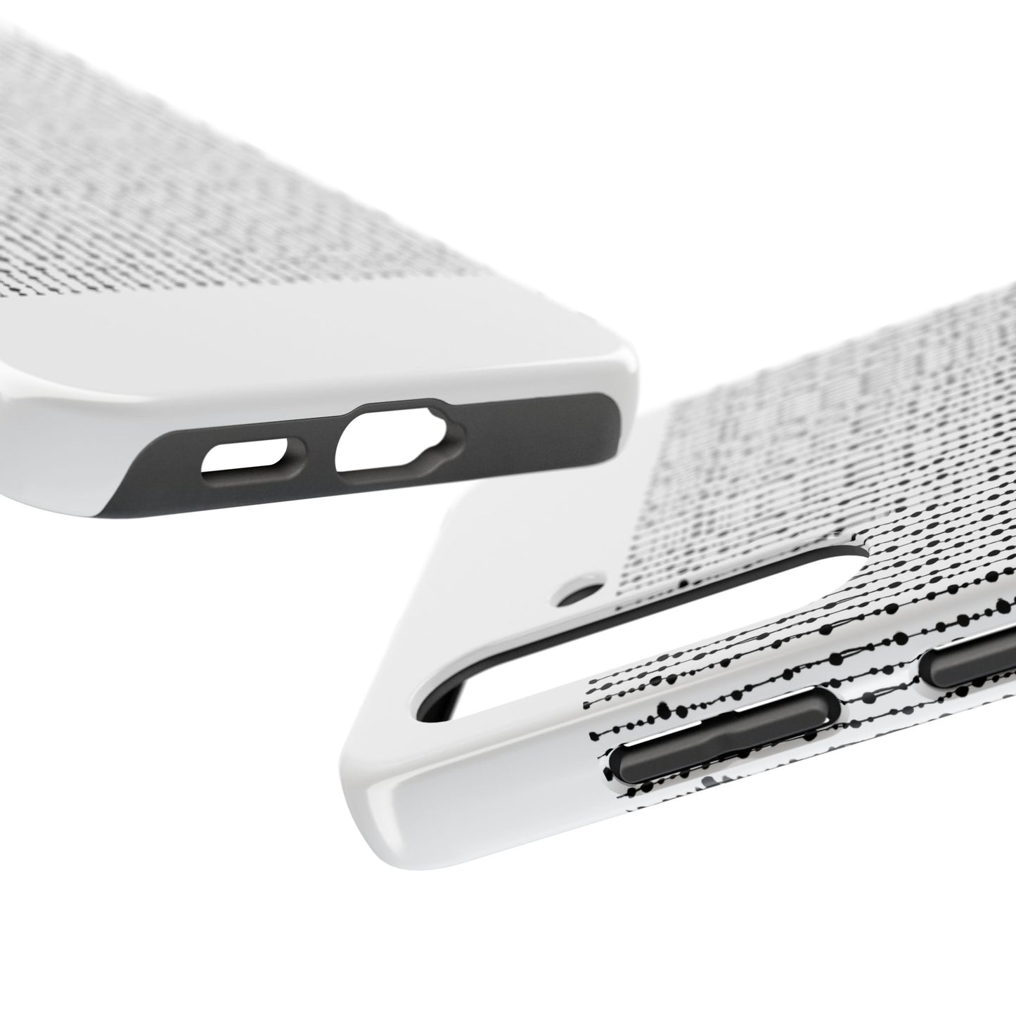 Beaded Curtain White / Black Phone Case