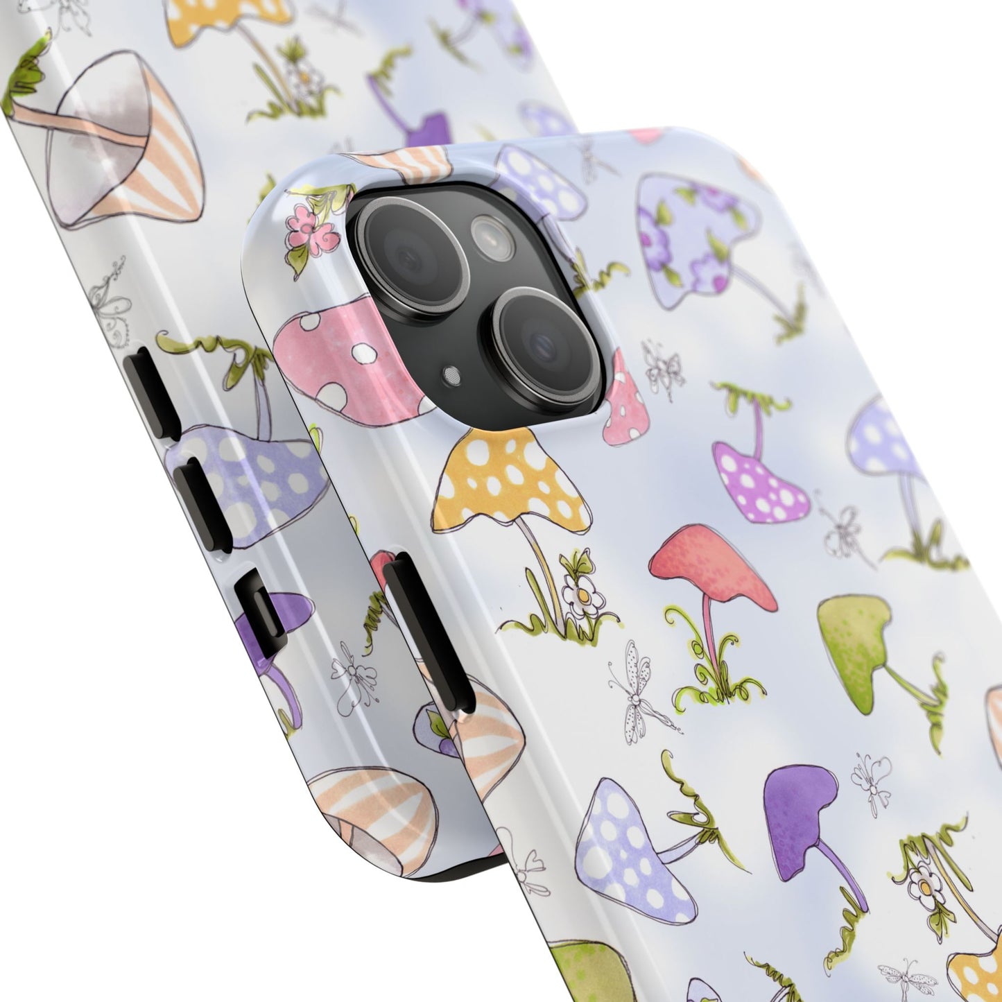Mushroom Toss Blue Phone Case
