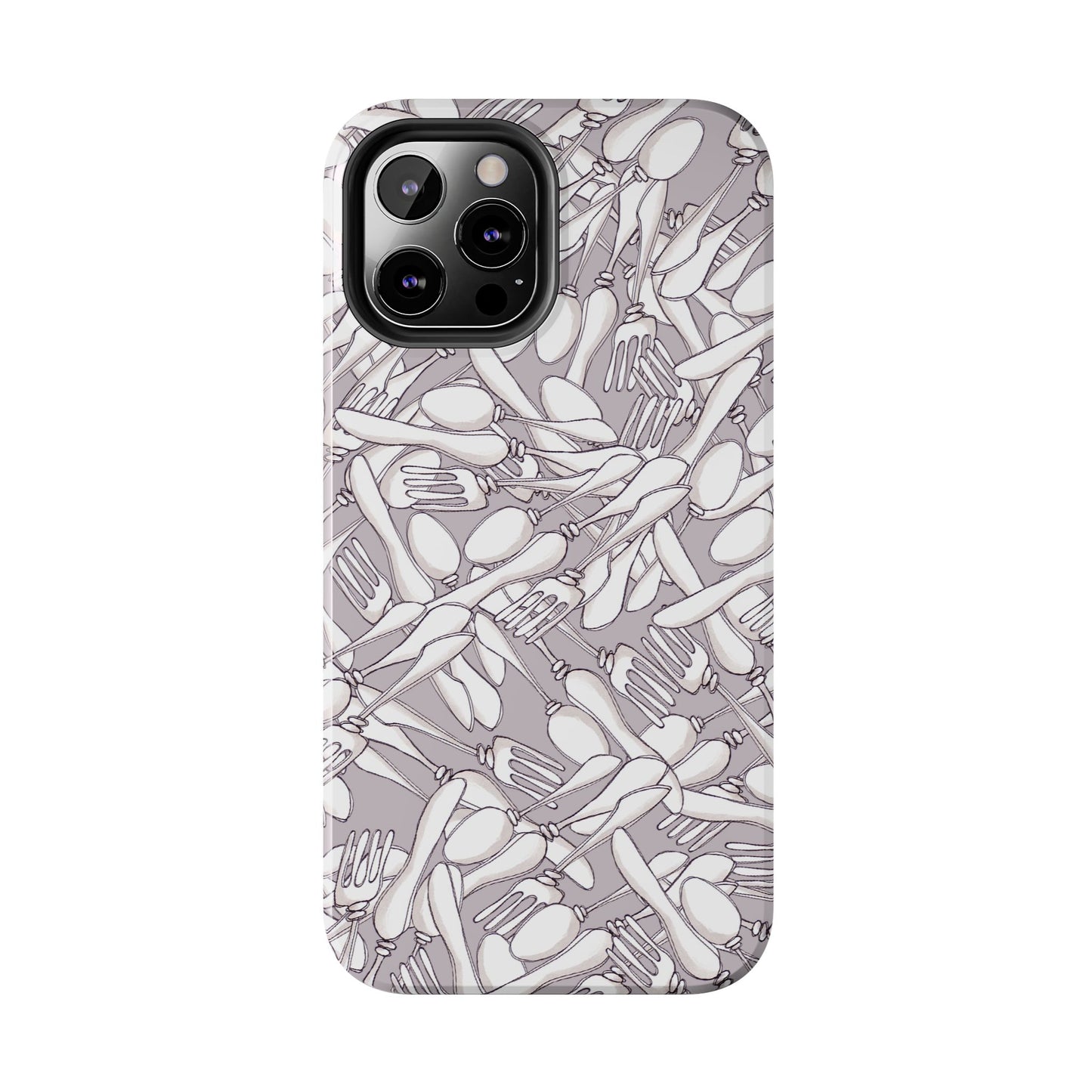 Silverware Wars Silver Phone Case