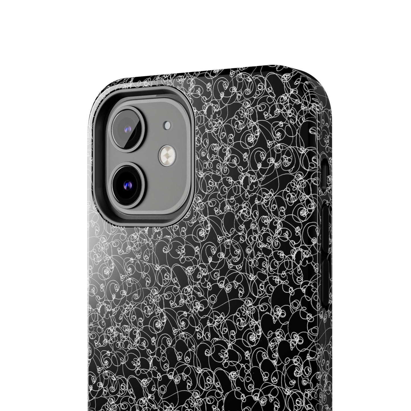 Scribble Black / White Phone Case