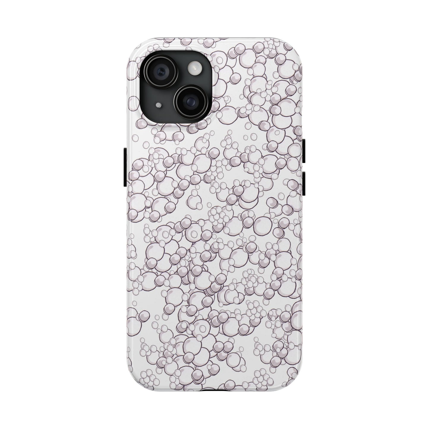 Bubble Dots White Phone Case