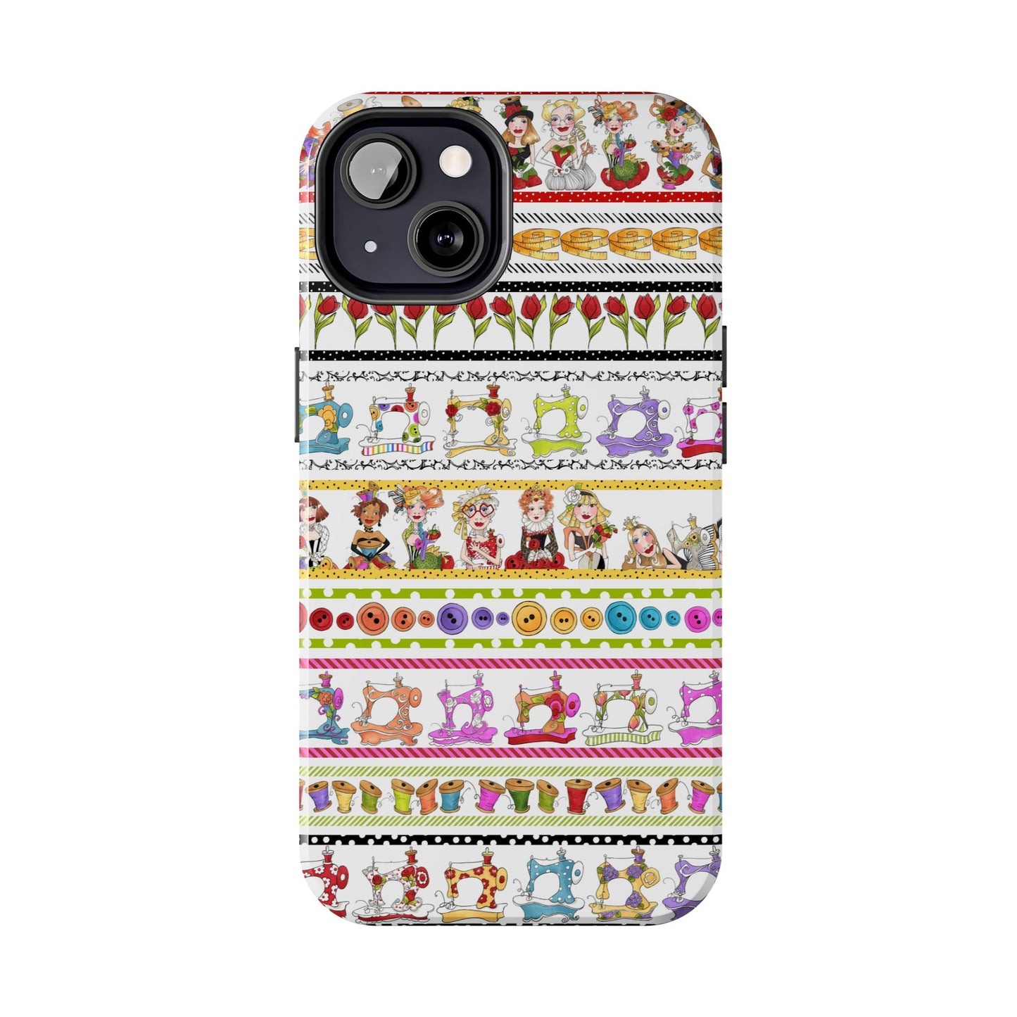 Curious Border White Phone Case