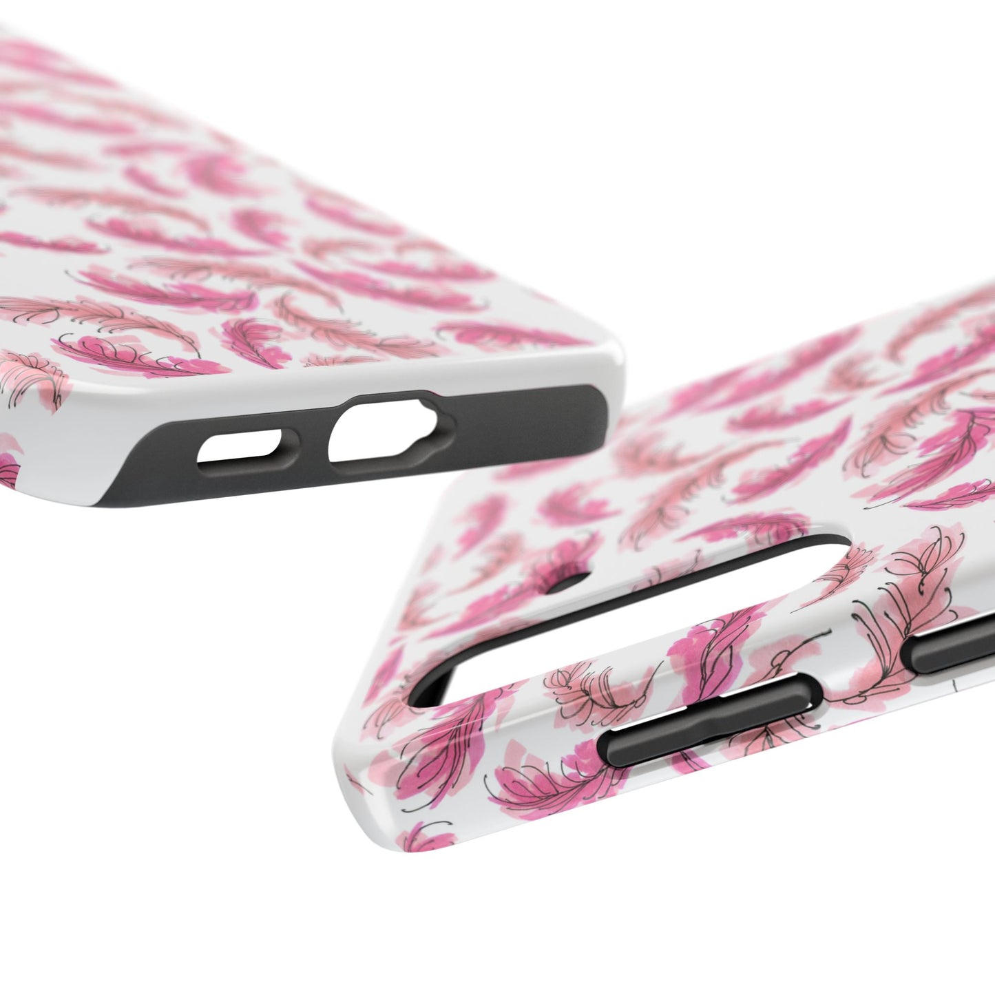 Flam Feathers White Phone Case