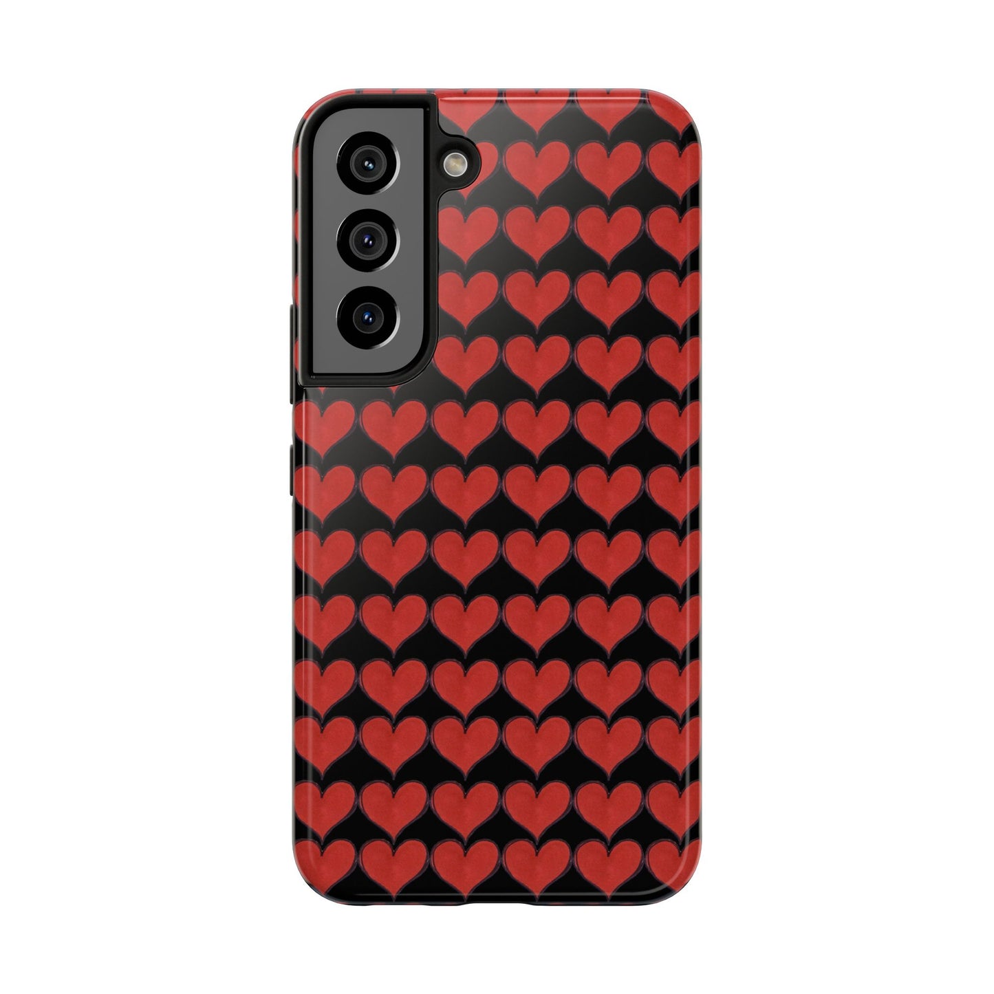 Heartbeats Black / Red Phone Case