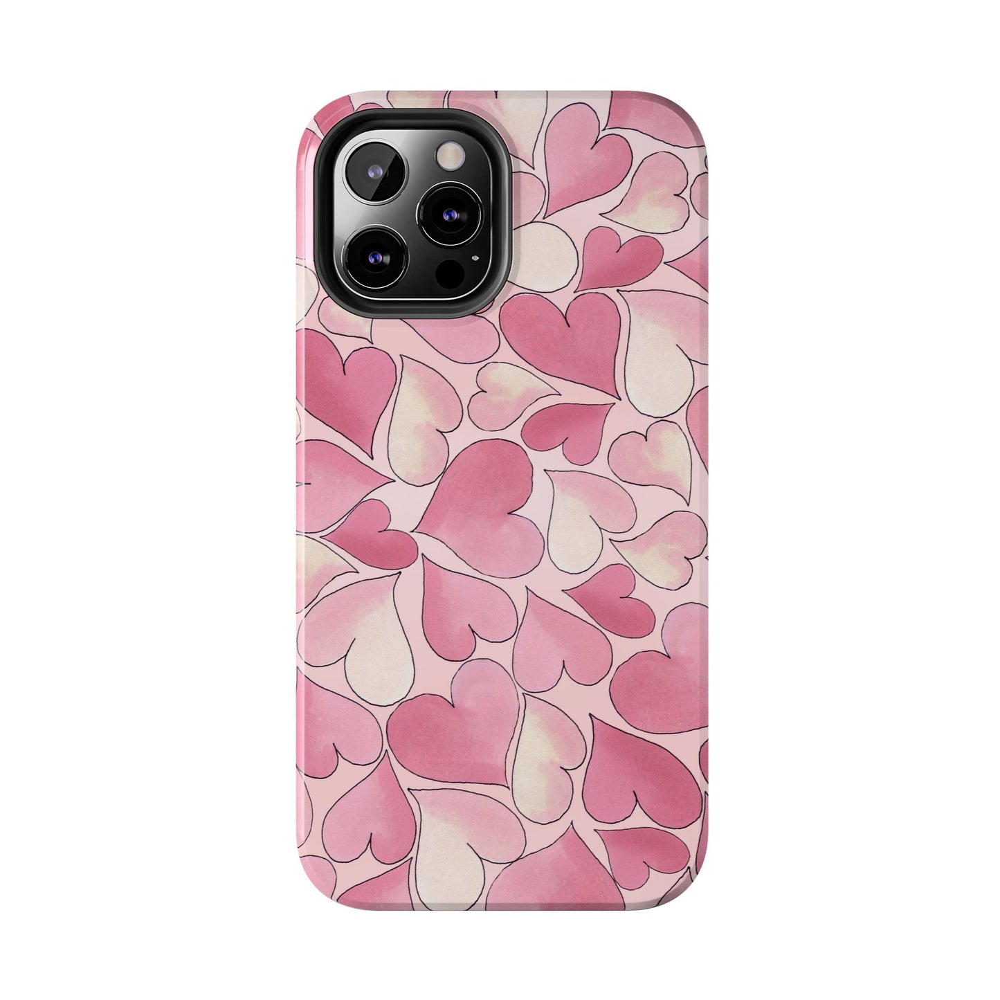 Hearts Pink Sky Phone Case