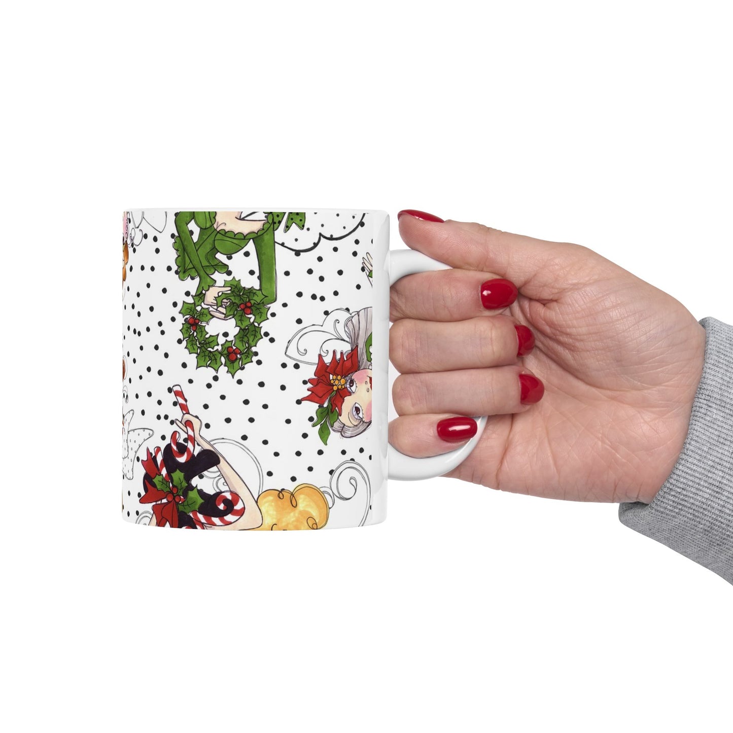 Fairy Toss White / Black Cup