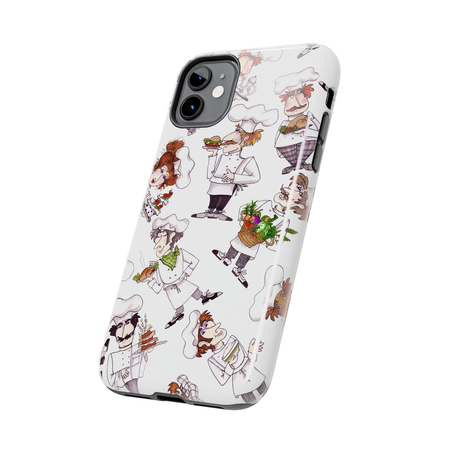 Tossed Chefs White Phone Case