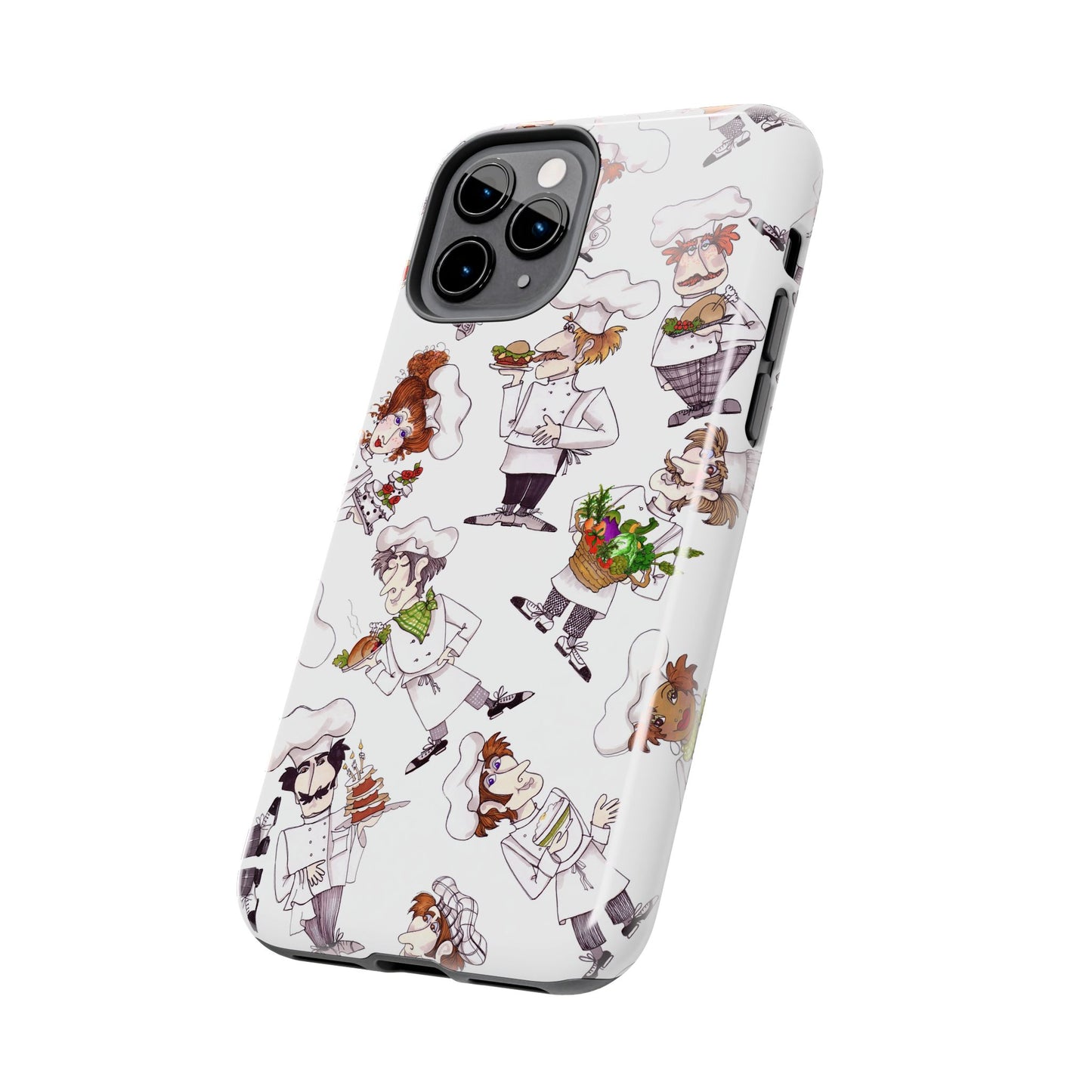 Tossed Chefs White Phone Case