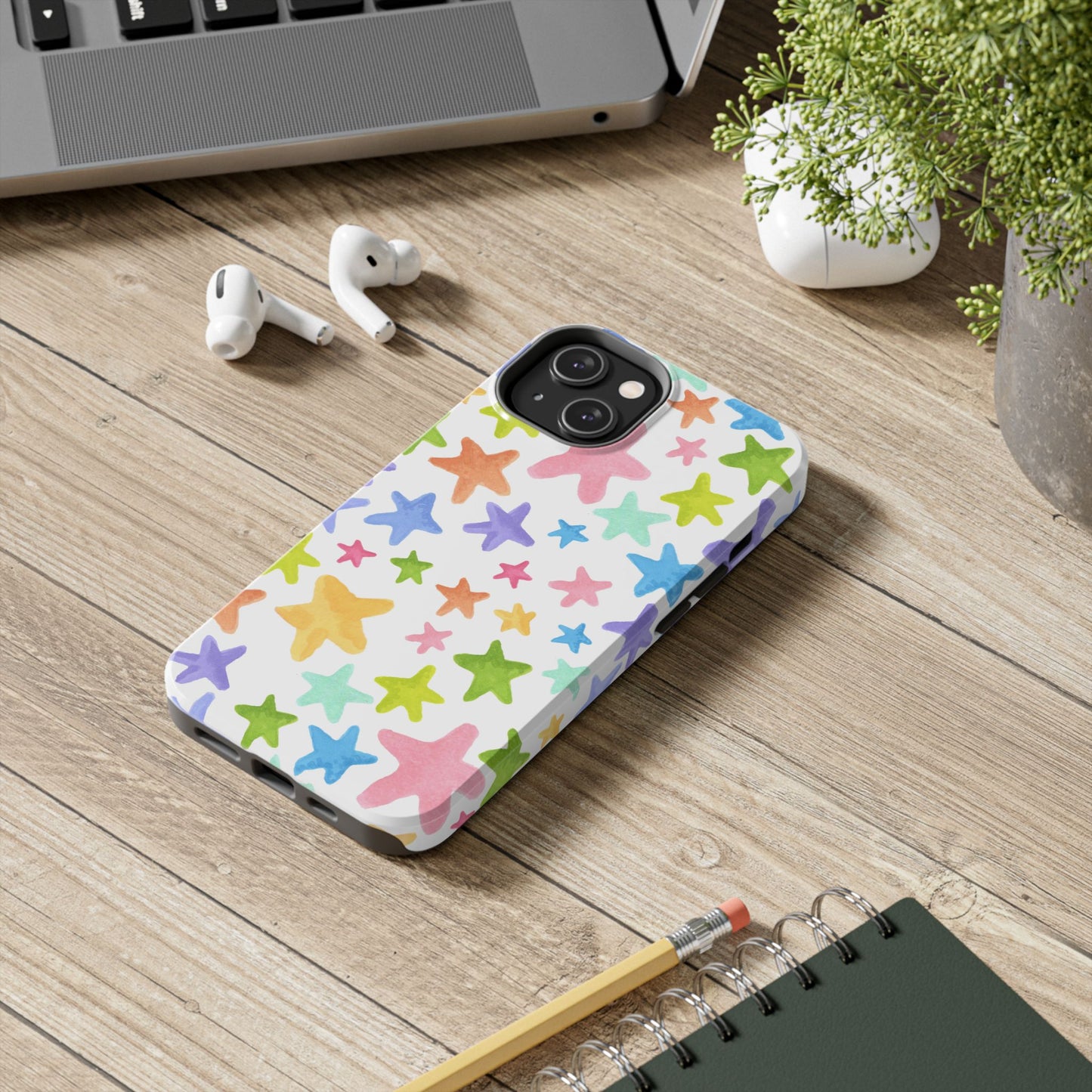Happy Stars White Phone Case