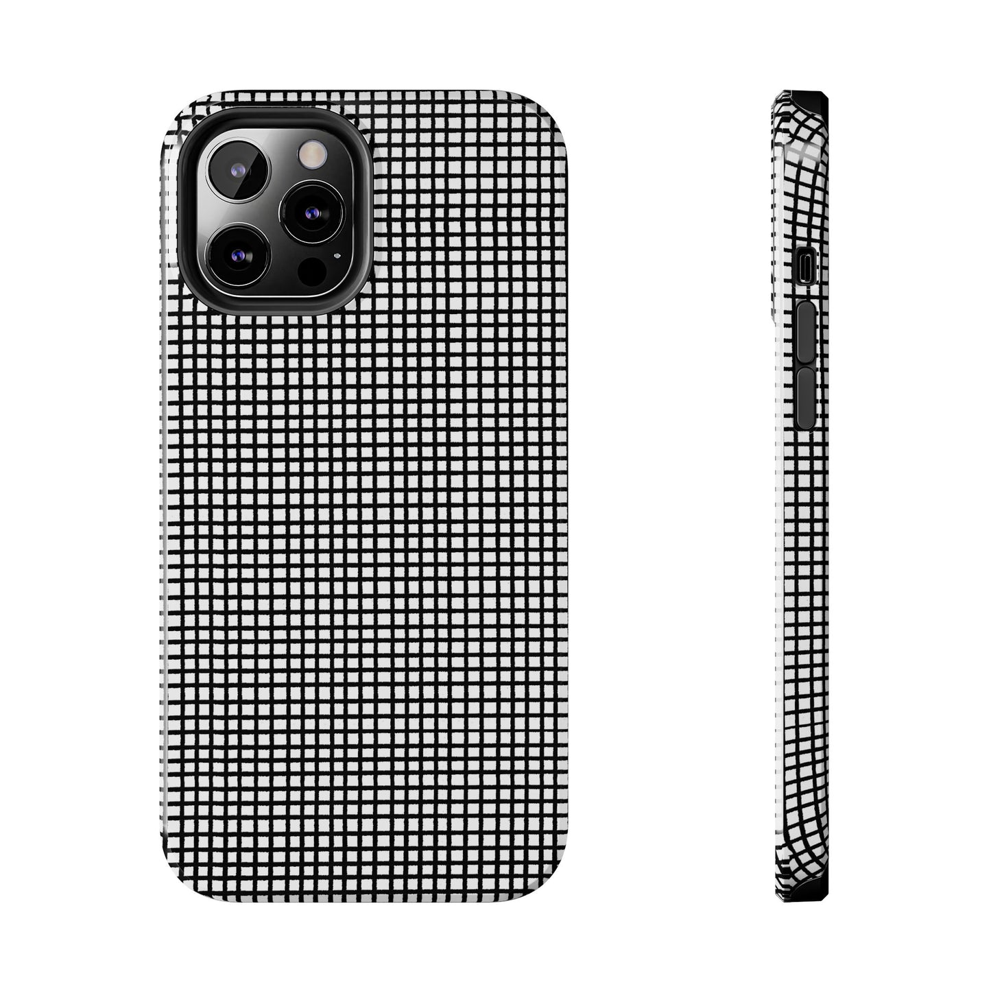 Chipper Check Black Phone Case