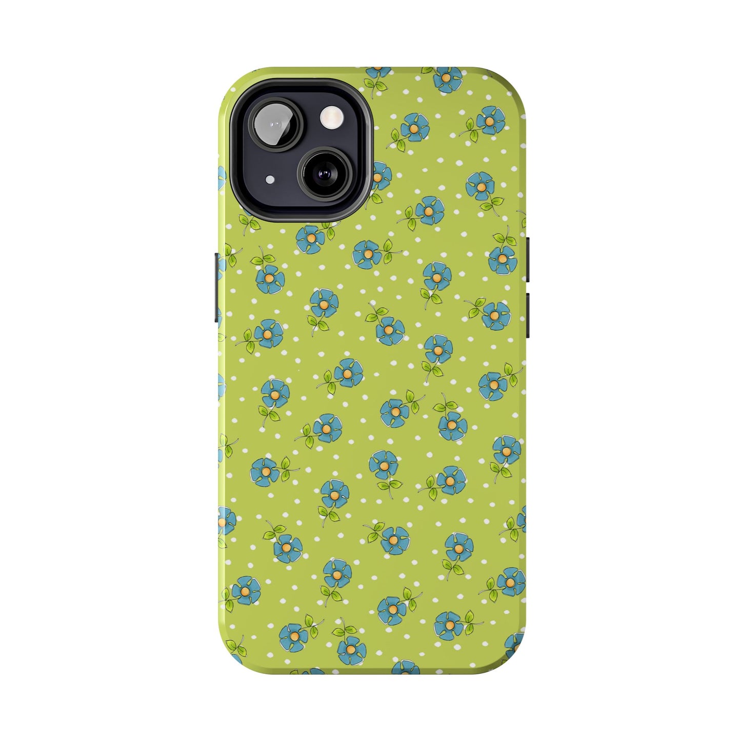 Daisy Dots Green Phone Case