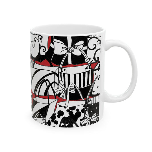 Totally Black / White / Red Cup