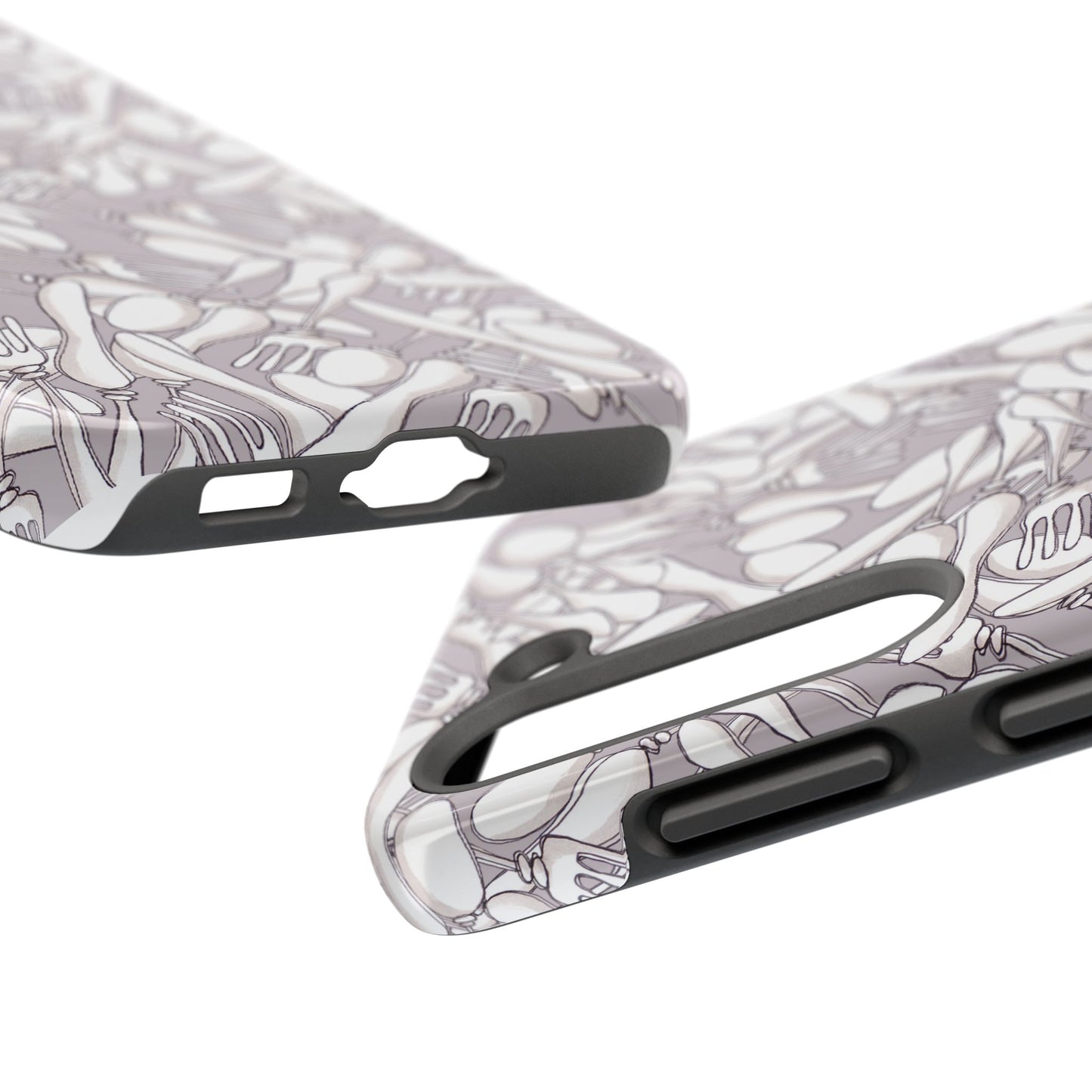 Silverware Wars Silver Phone Case