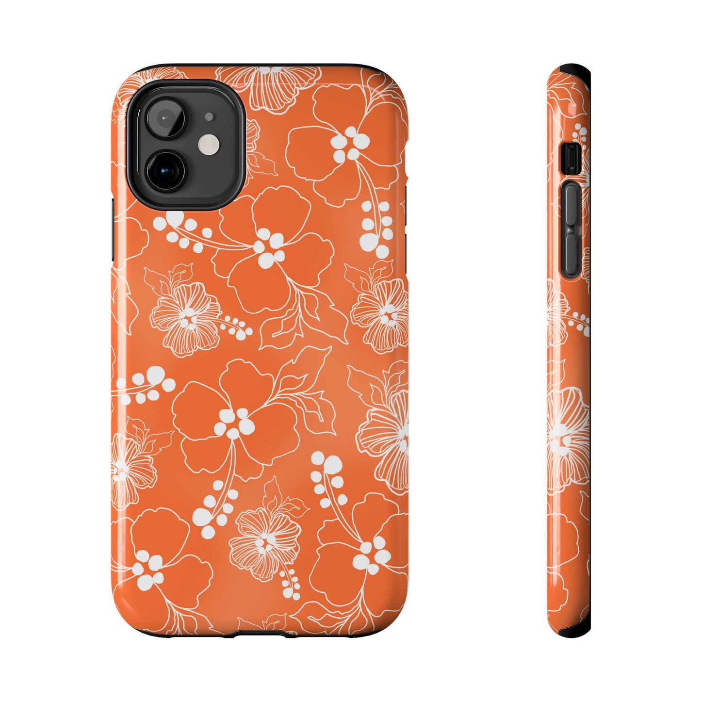 Lacey Hibiscus Coral Phone Case