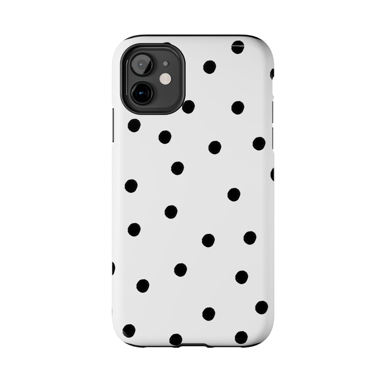 Space Dots White / Black Phone Case