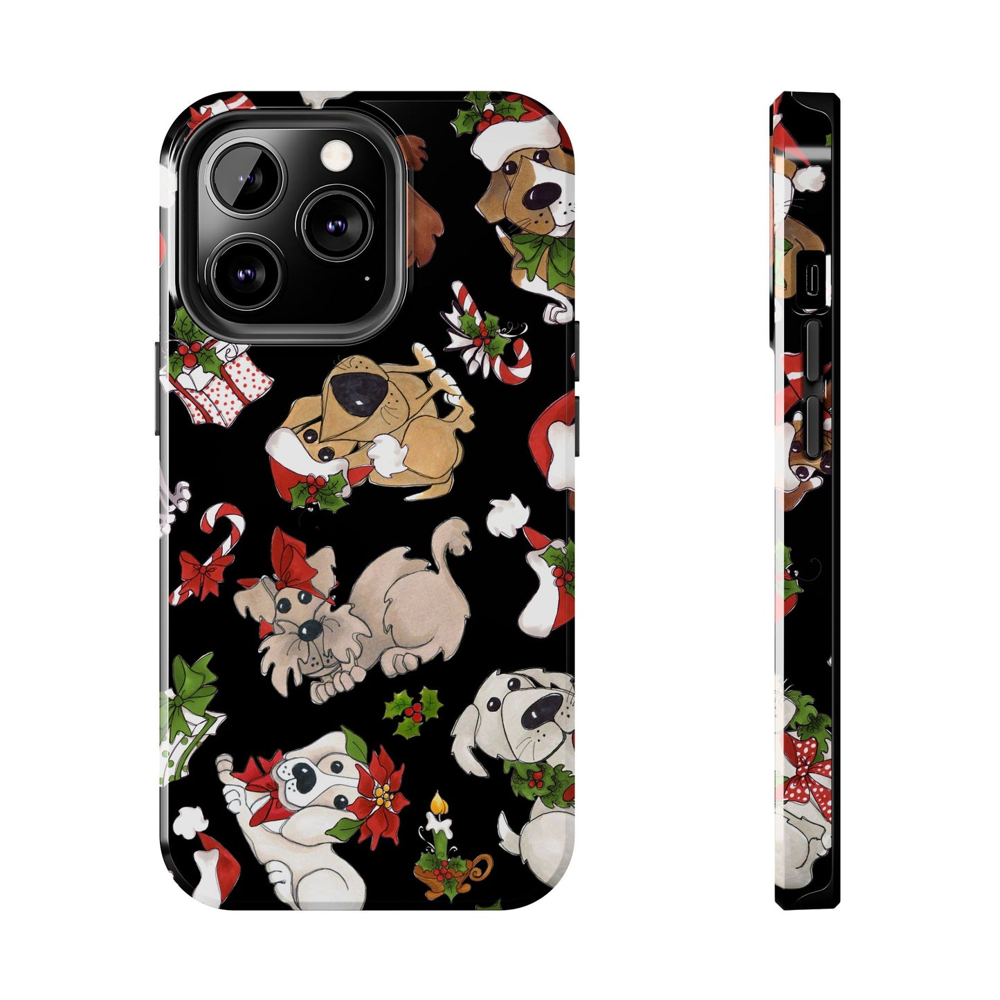 Doggie Toss Black Phone Case