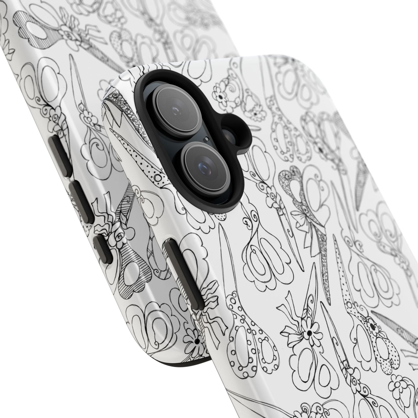 Scissor Blizzard White Phone Case